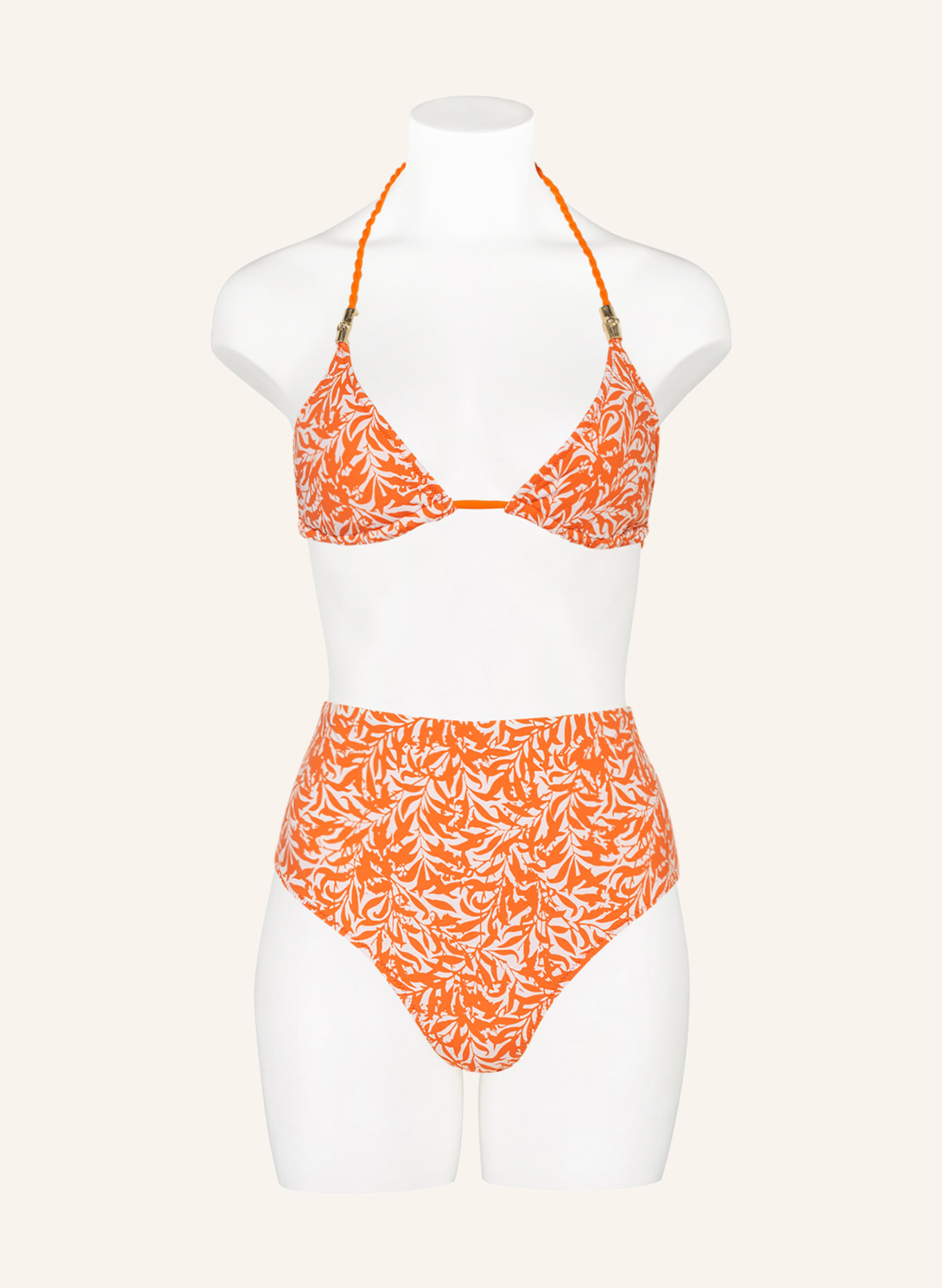 heidi klein Bikini bottoms SUNSET FOREST CANNES, Color: ORANGE/ WHITE (Image 2)