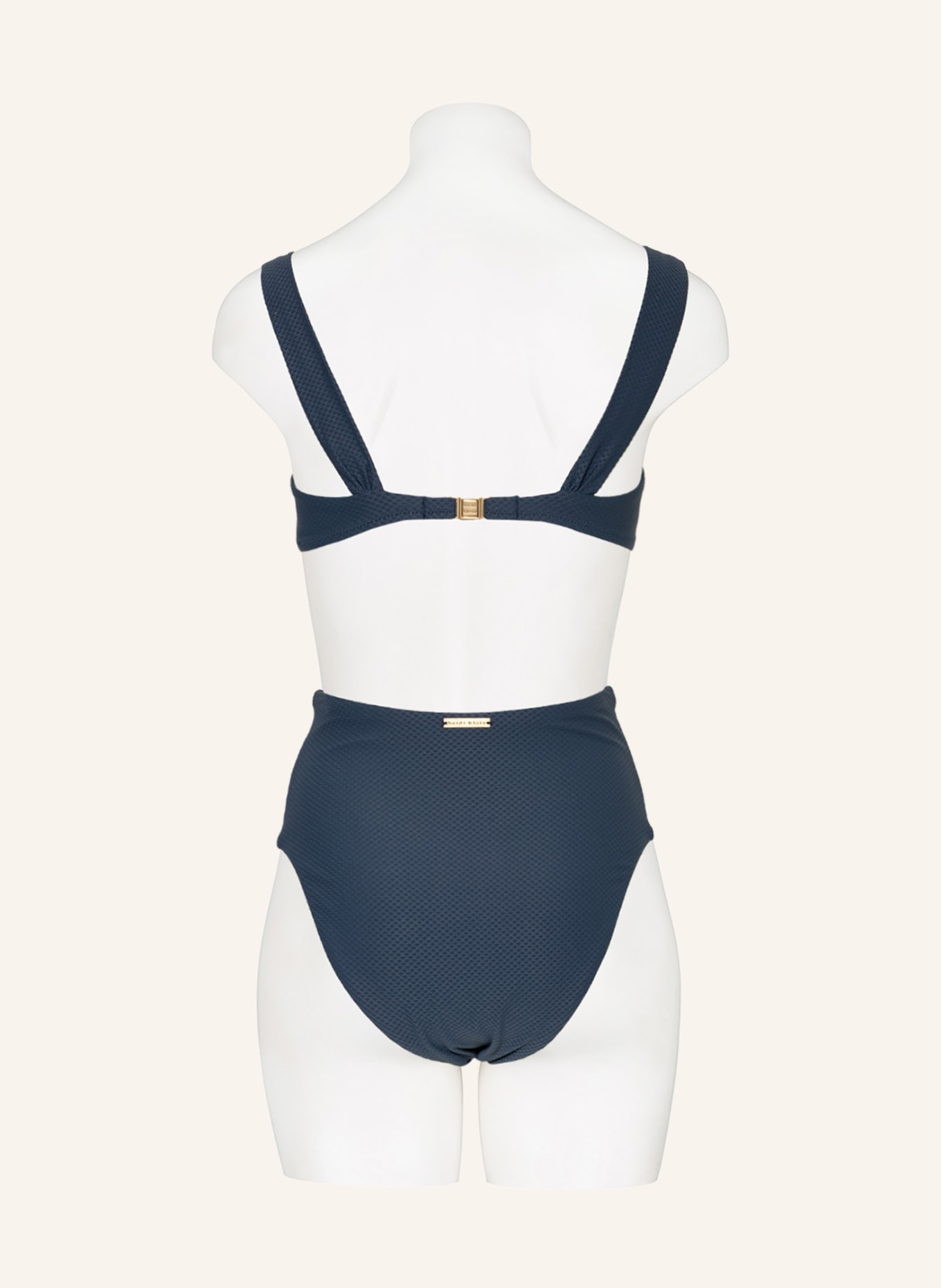 heidi klein High-waist bikini bottoms GAINSBOROUGH CANNES, Color: BLUE GRAY (Image 3)