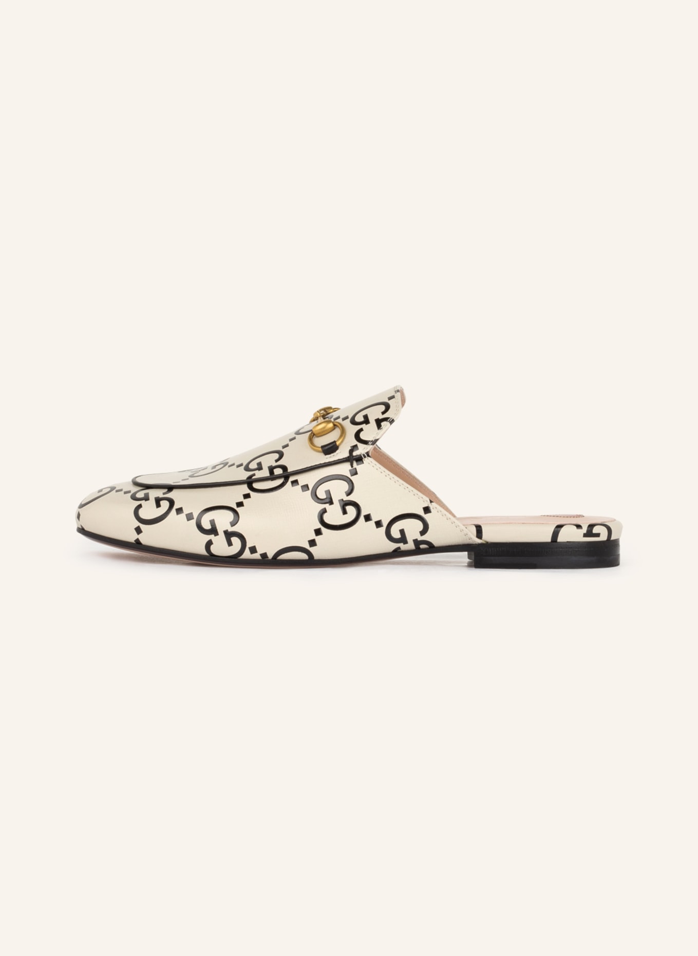GUCCI Mules PRINCETOWN: 9180 M.WHITE BLACK/NERO