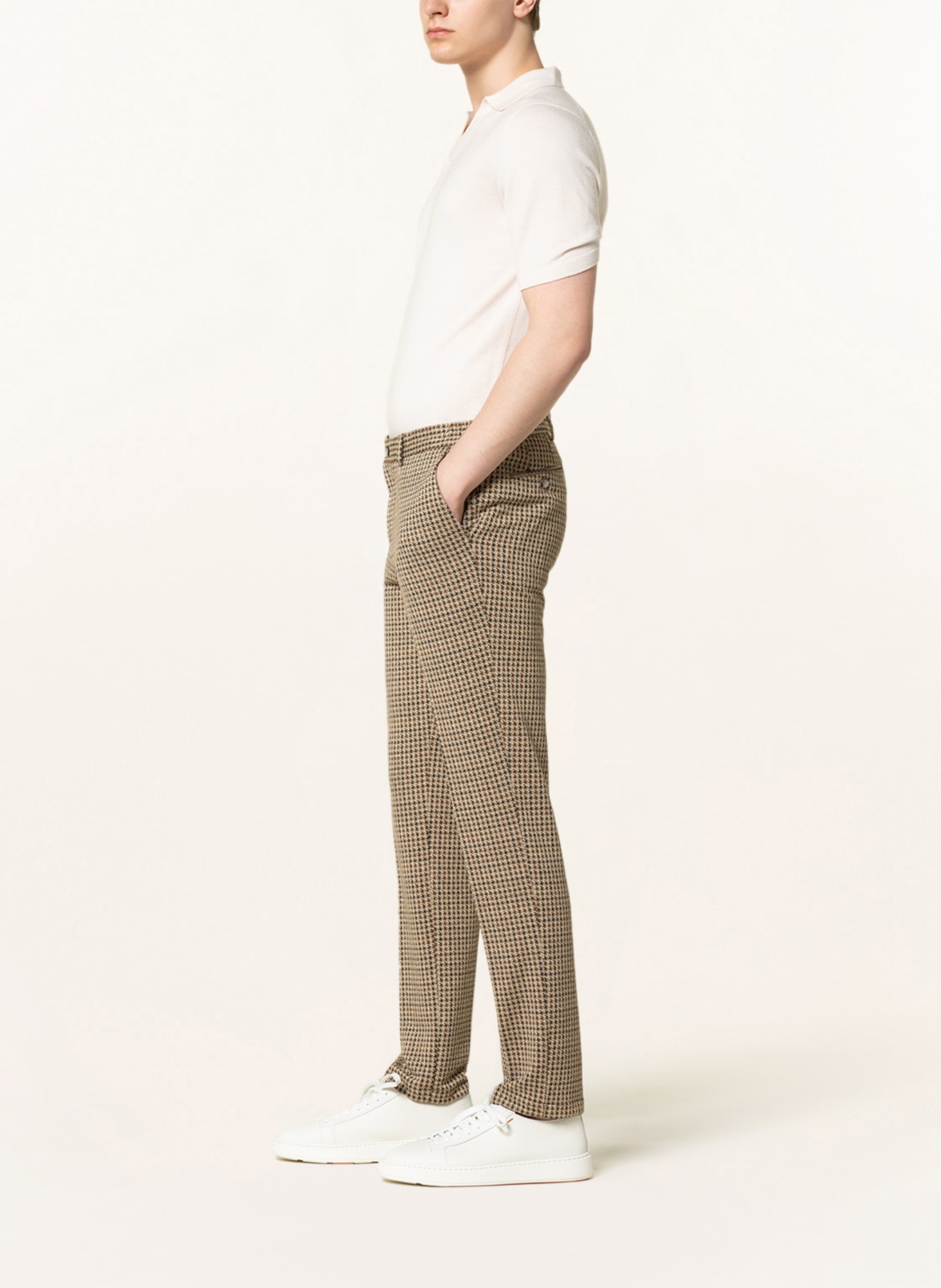 PAUL Spodnie garniturowe slim fit, Kolor: 260 Brown (Obrazek 5)