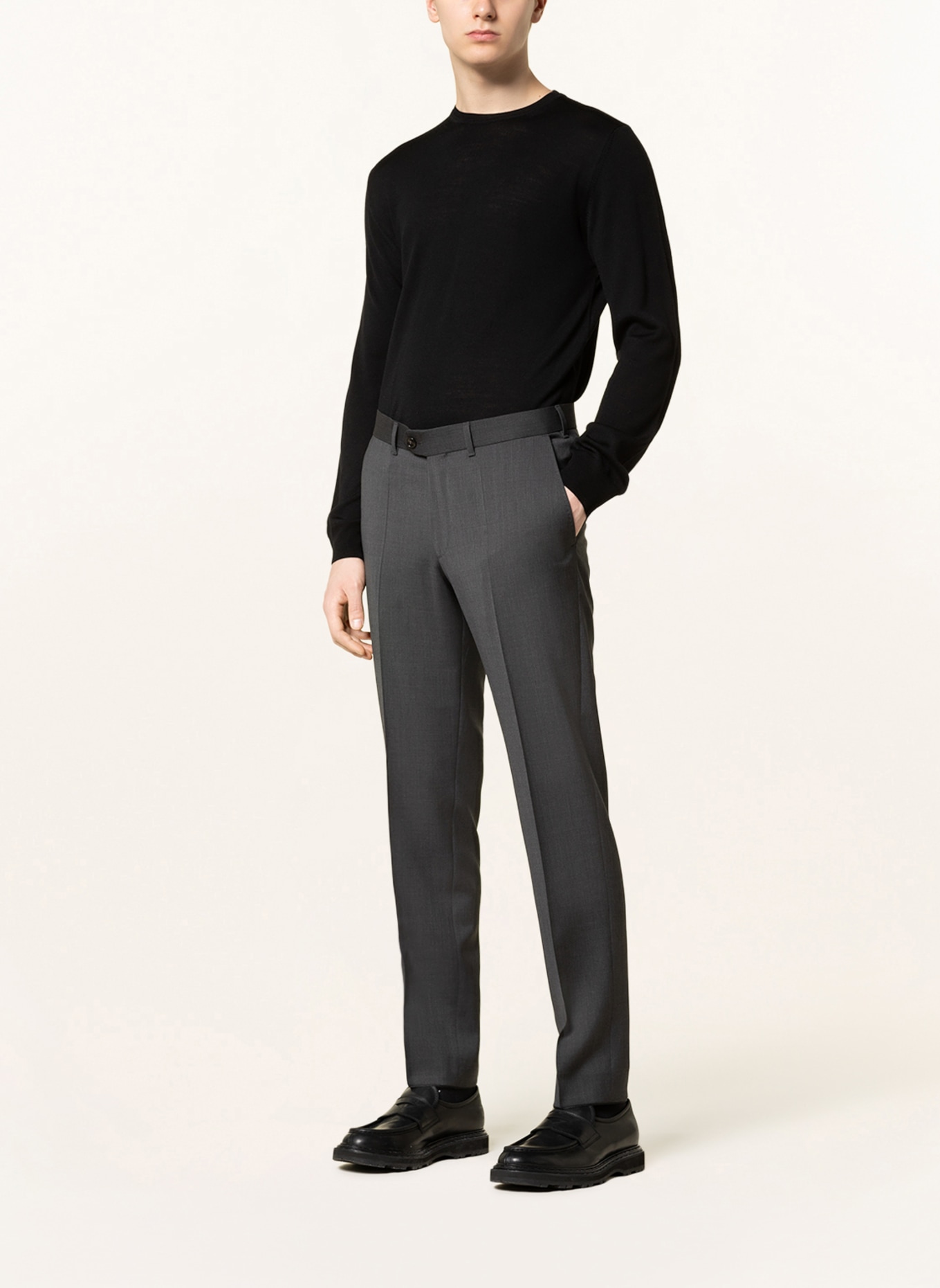 DRESSLER Anzughose Shaped Fit: 025 dunkelgrau