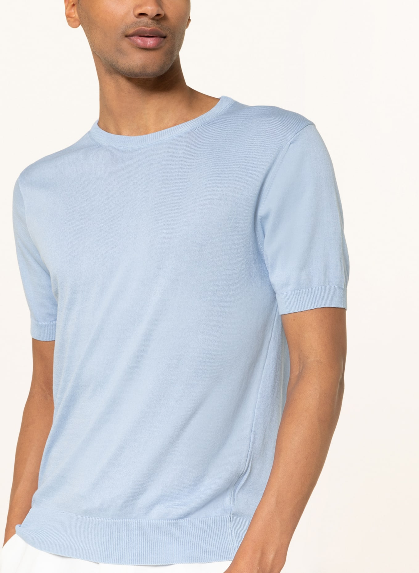 DRESSLER Strickshirt: HELLBLAU