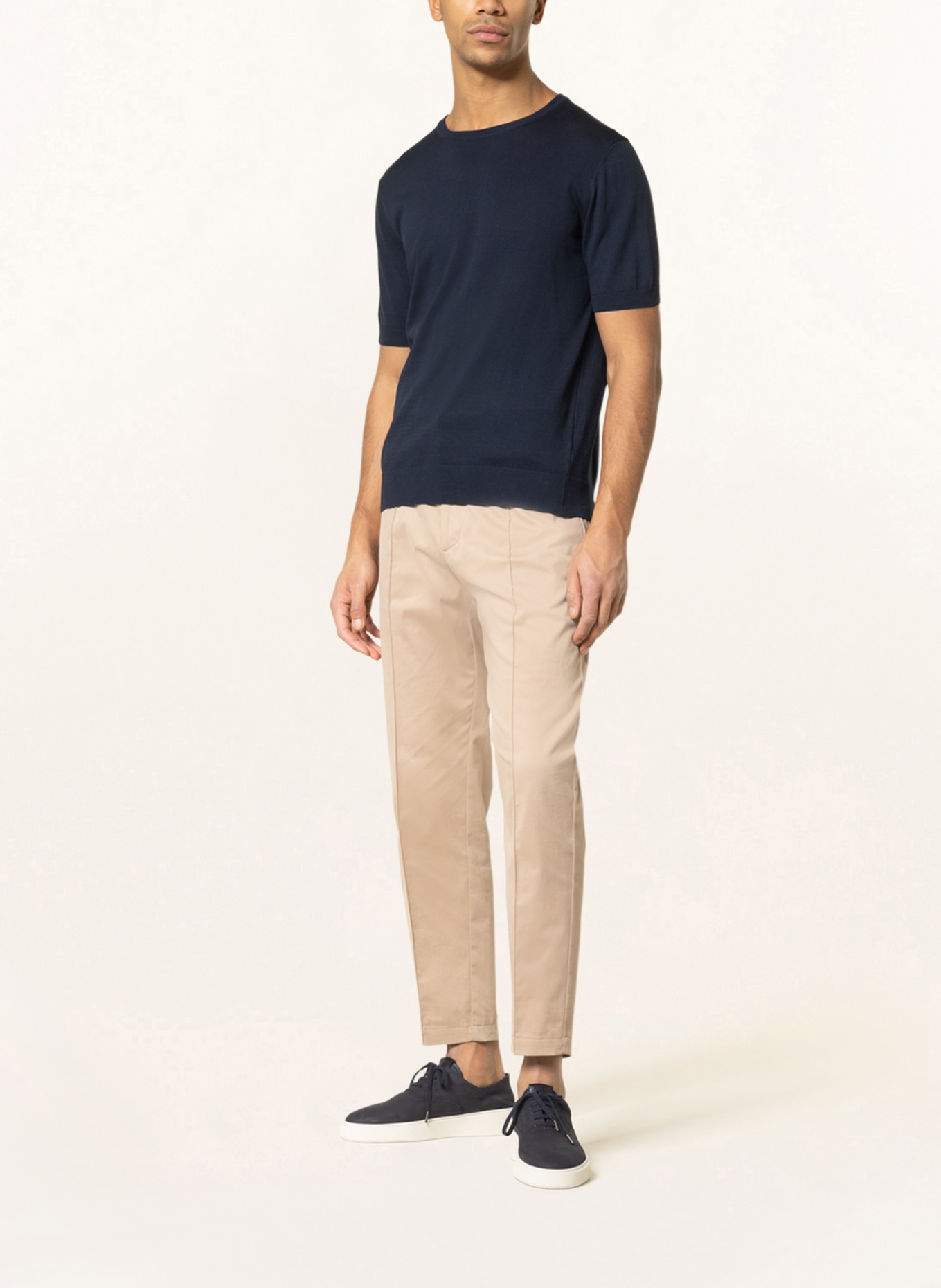 DRESSLER Strickshirt: DUNKELBLAU