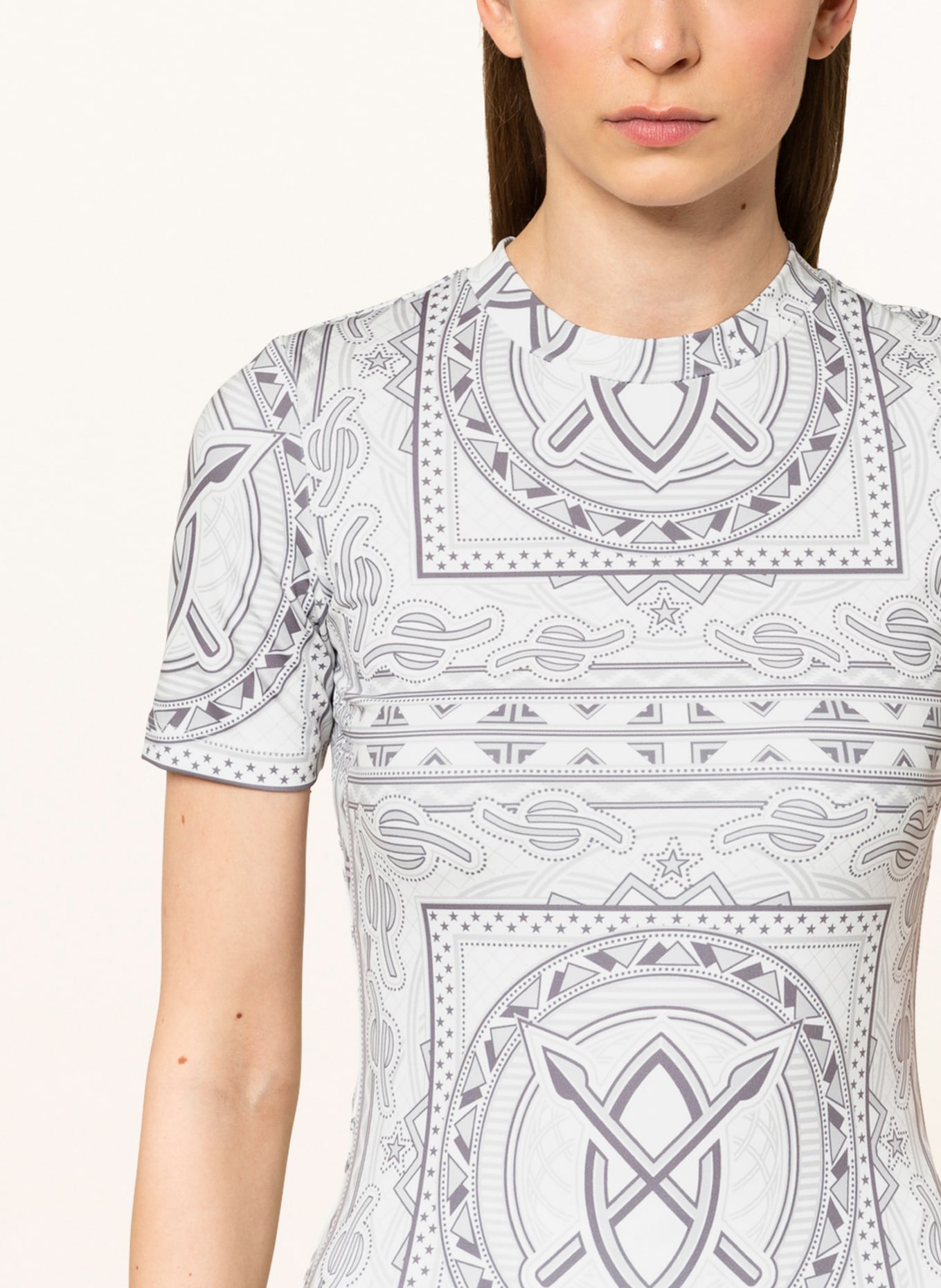 DAILY PAPER T-shirt MIDRA, Color: WHITE/ GRAY/ DARK GRAY (Image 4)