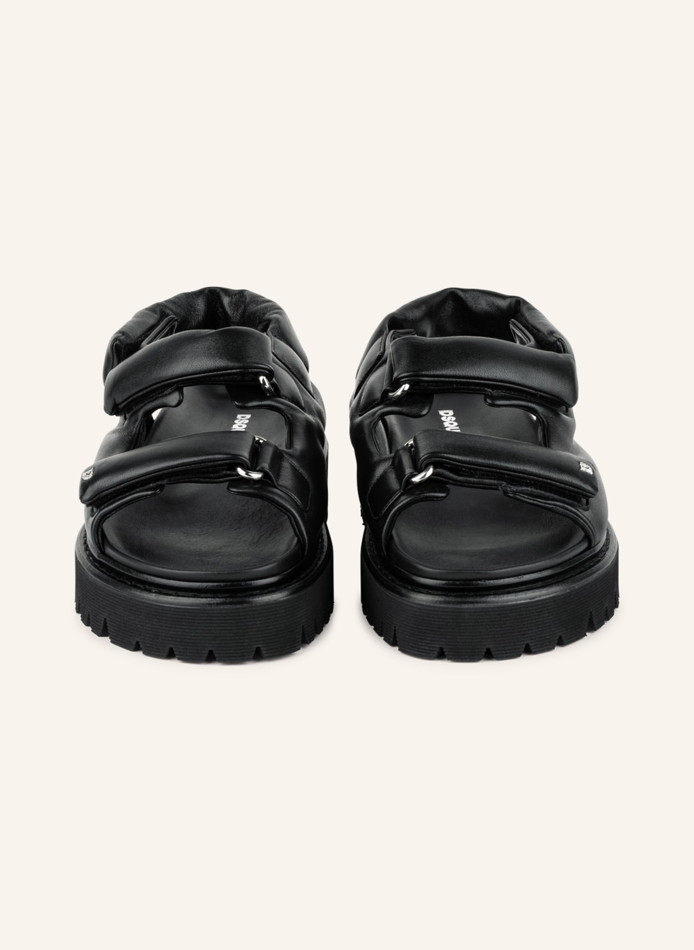 DREAM PAIRS Women's Flat Sandals for Summer, Black, 5 