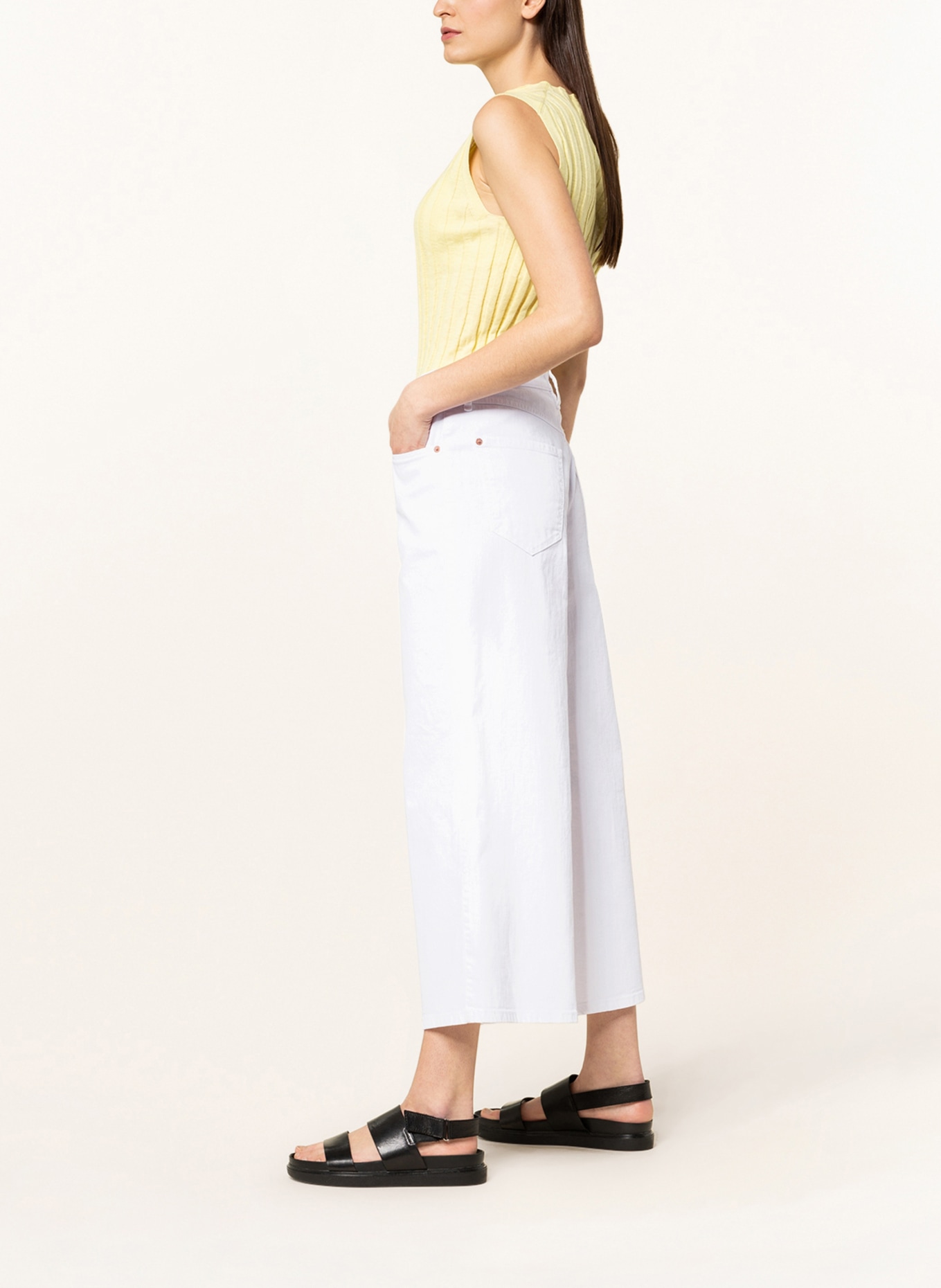 MAC DAYDREAM Denim culottes, Color: D010 WHITE (Image 4)
