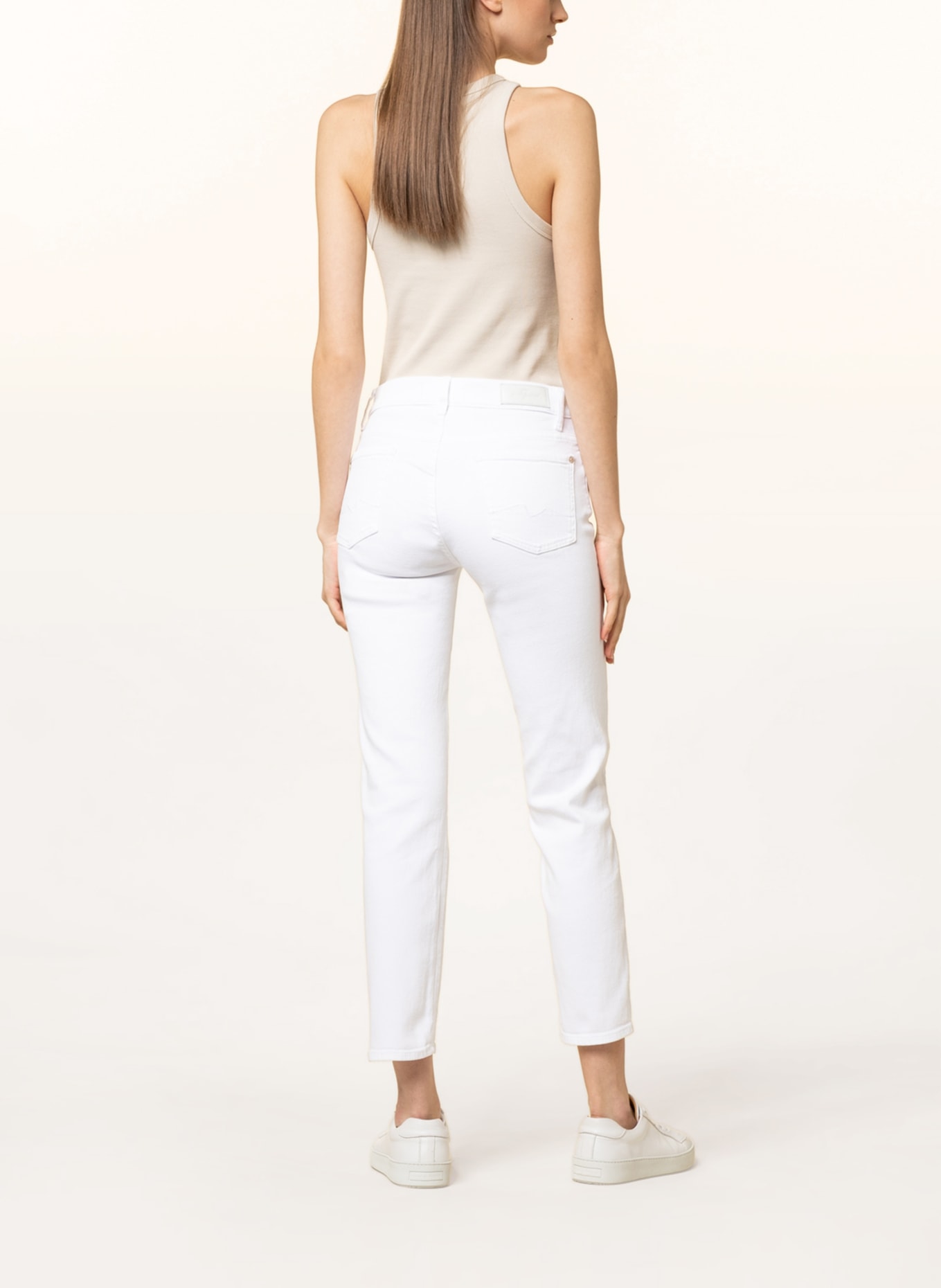 7 for all mankind 7/8 jeans ROXANNE ANKLE, Color: WT Luxe Vintage White WHITE (Image 3)