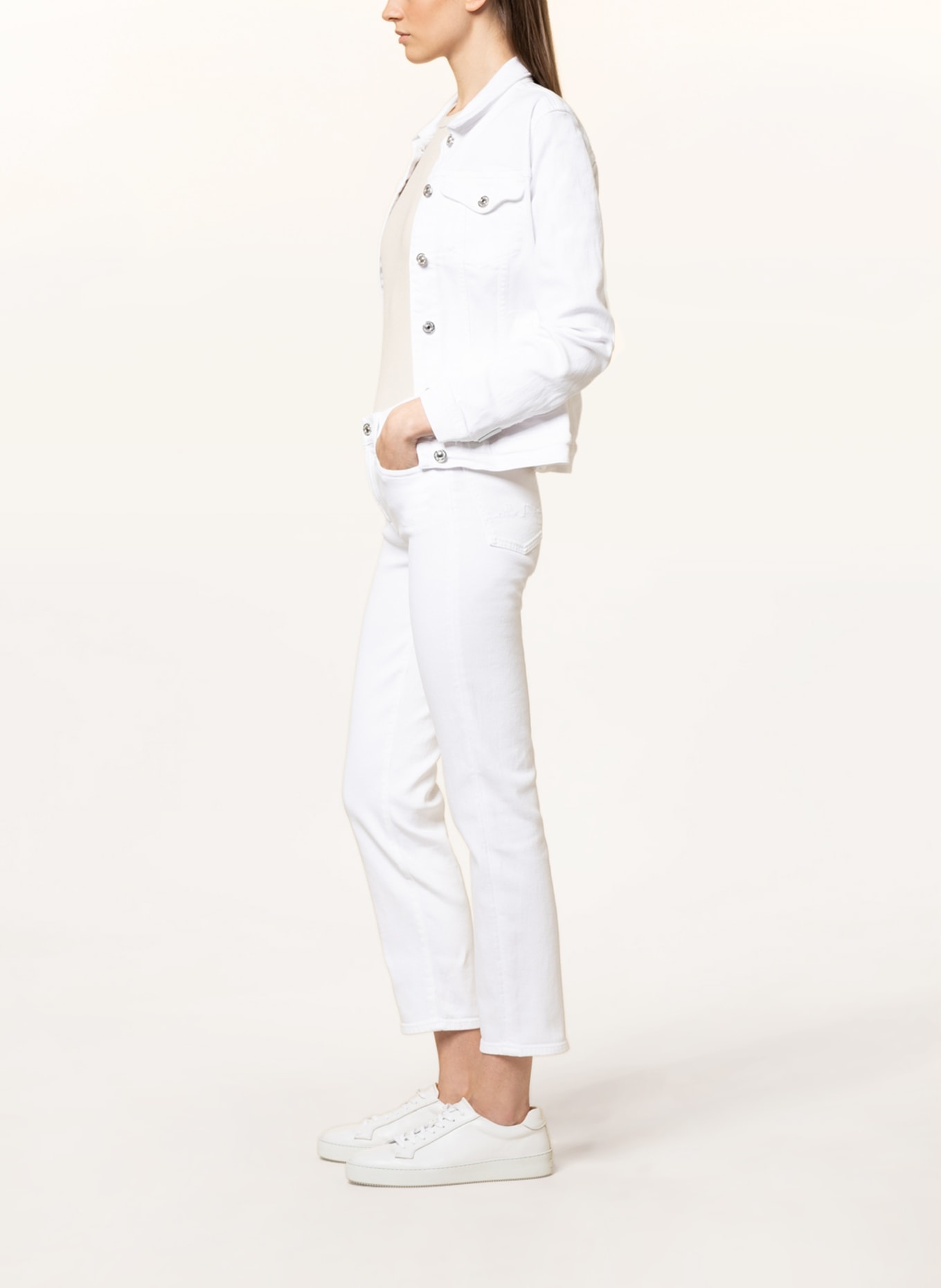 7 for all mankind 7/8-Jeans ROXANNE ANKLE, Farbe: WT Luxe Vintage White WHITE (Bild 4)
