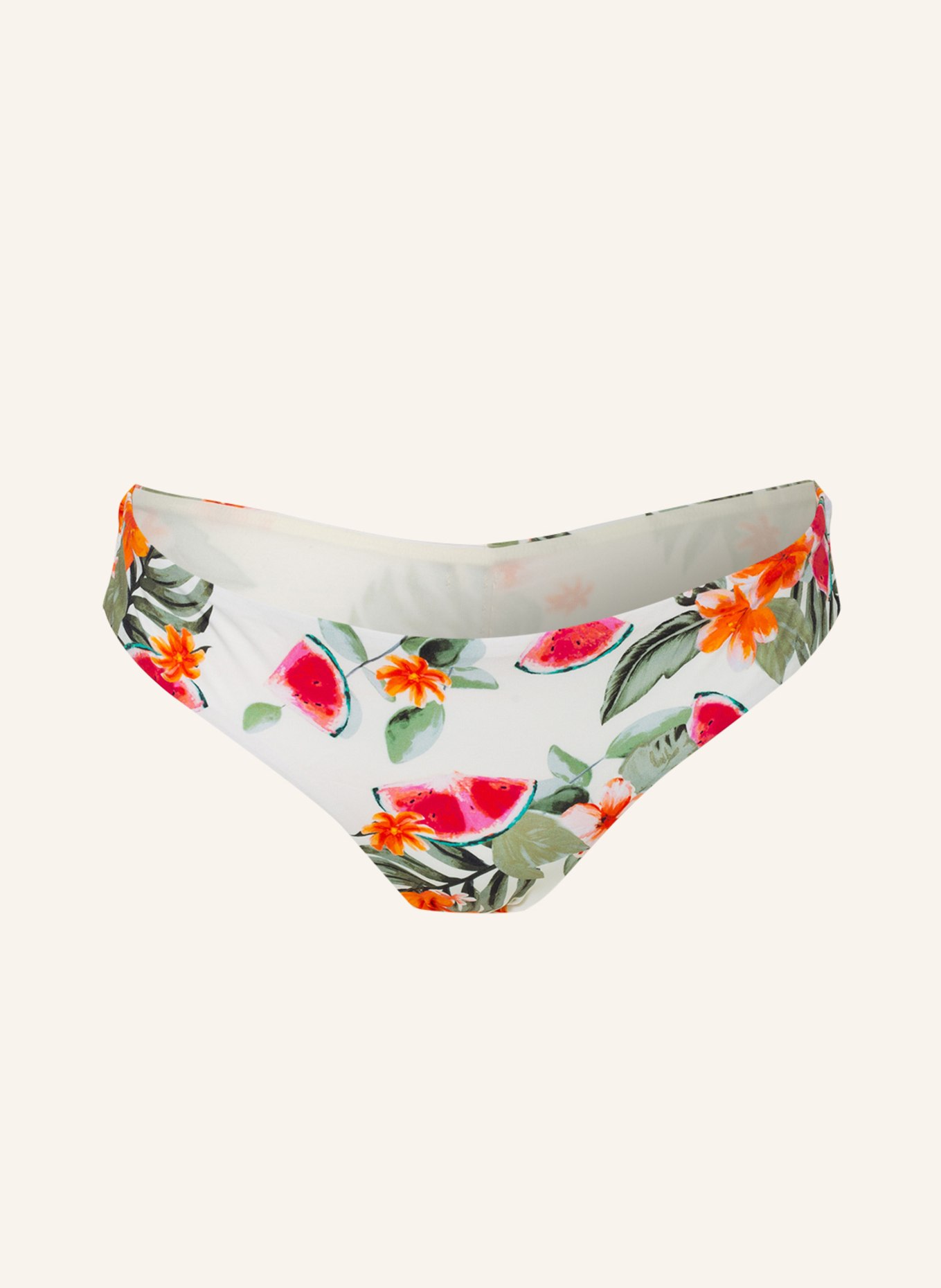 BANANA MOON Basic bikini bottoms PALMROSE , Color: ECRU/ OLIVE/ ORANGE (Image 1)
