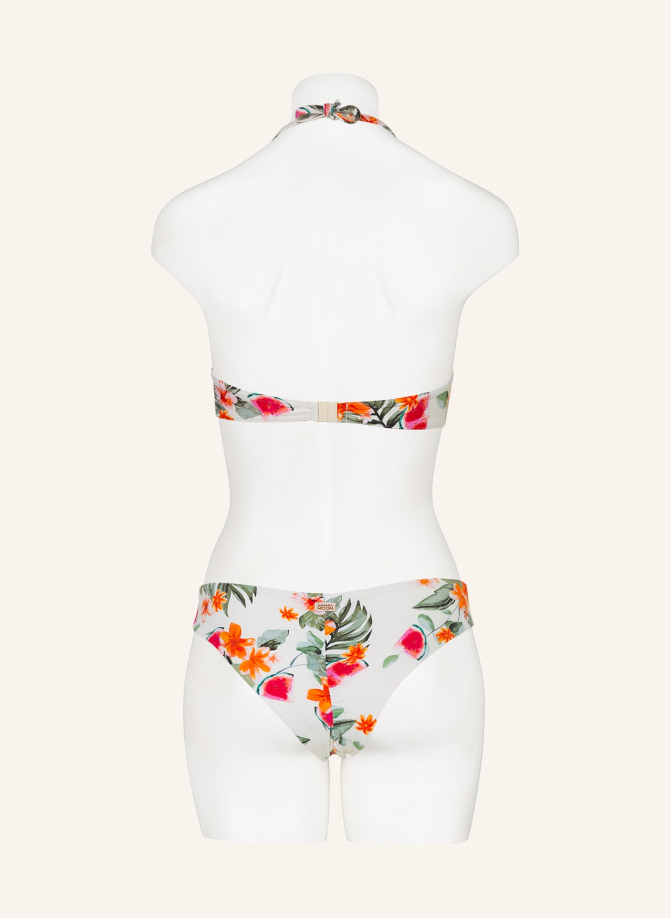 BANANA MOON Basic-Bikini-Hose PALMROSE , Farbe: ECRU/ OLIV/ ORANGE (Bild 3)