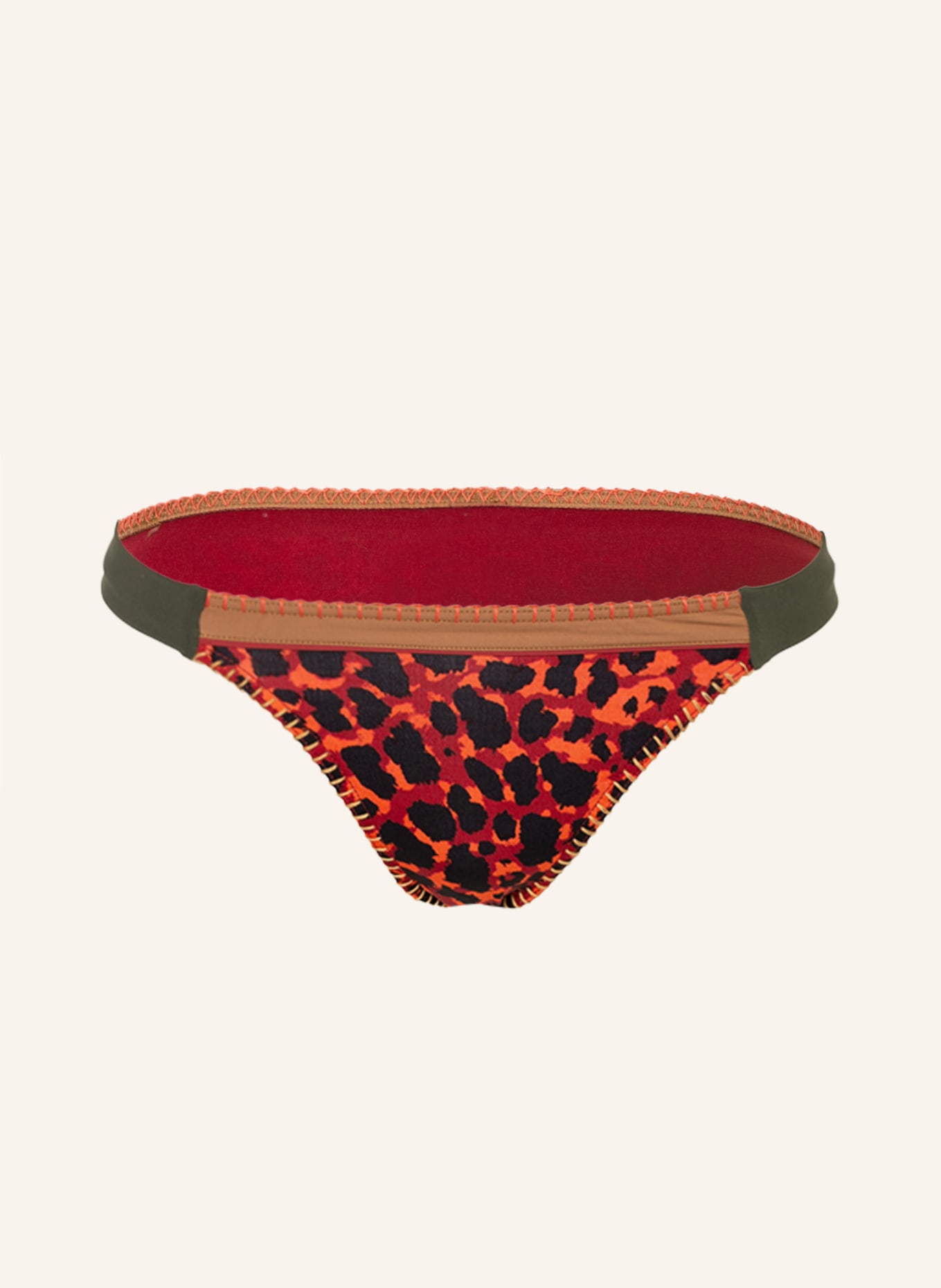 BANANA MOON Basic bikini bottoms MONTARA , Color: ORANGE/ DARK RED/ BLACK (Image 1)
