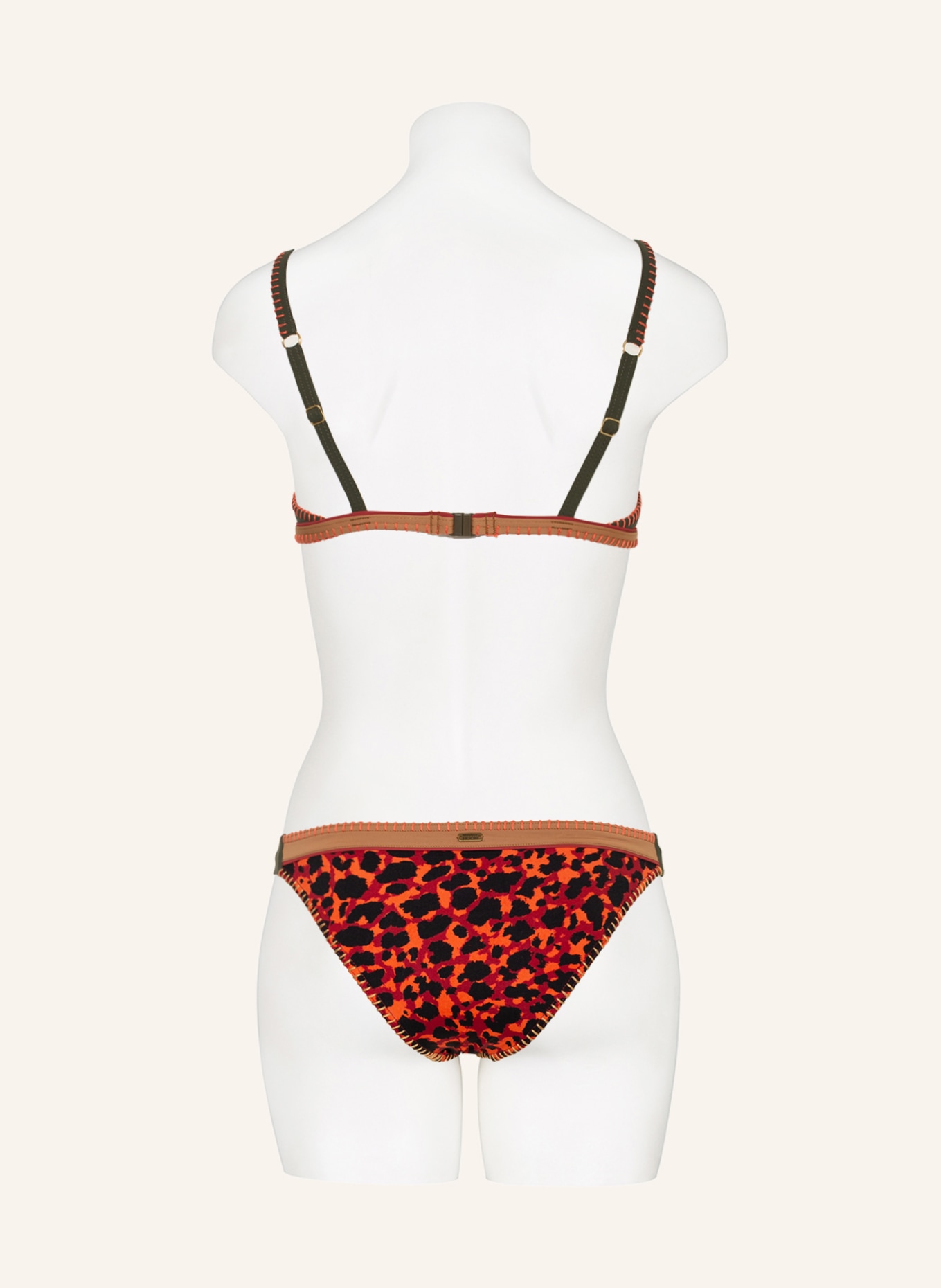 BANANA MOON Basic-Bikini-Hose MONTARA , Farbe: ORANGE/ DUNKELROT/ SCHWARZ (Bild 3)