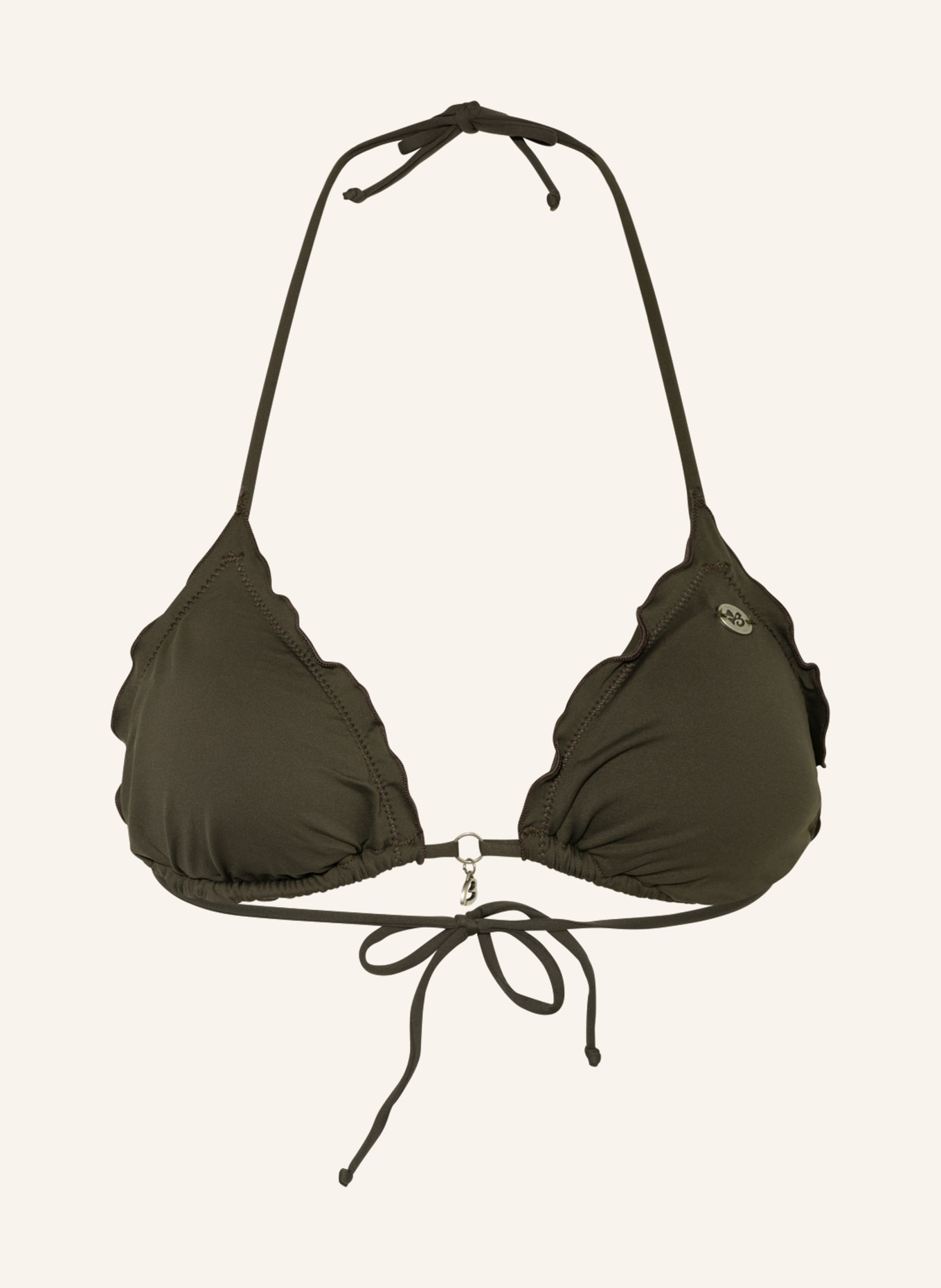 BANANA MOON Triangle bikini top COLORSUN , Color: KHAKI (Image 1)