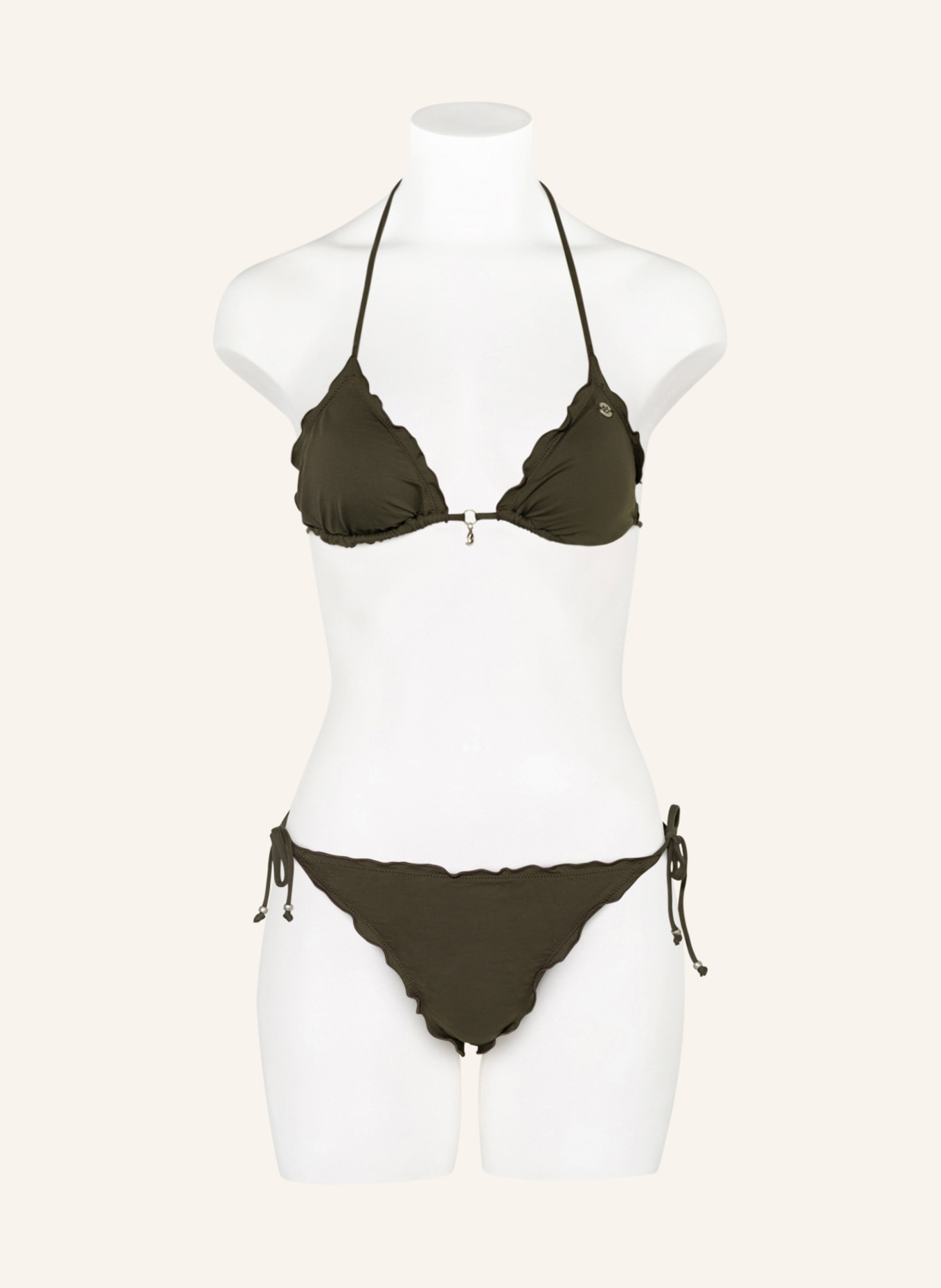 BANANA MOON Triangle bikini top COLORSUN , Color: KHAKI (Image 2)