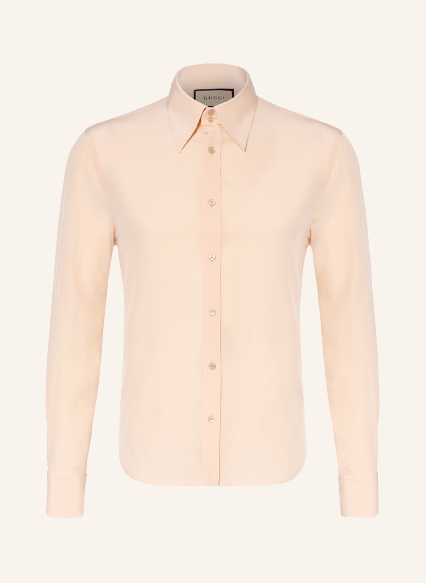 GUCCI Silk shirt comfort fit, Color: LIGHT ORANGE (Image 1)