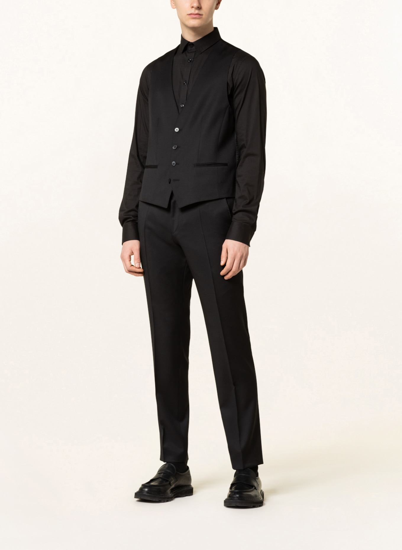 BOSS Suit vest HUGE slim fit , Color: 001 BLACK (Image 2)