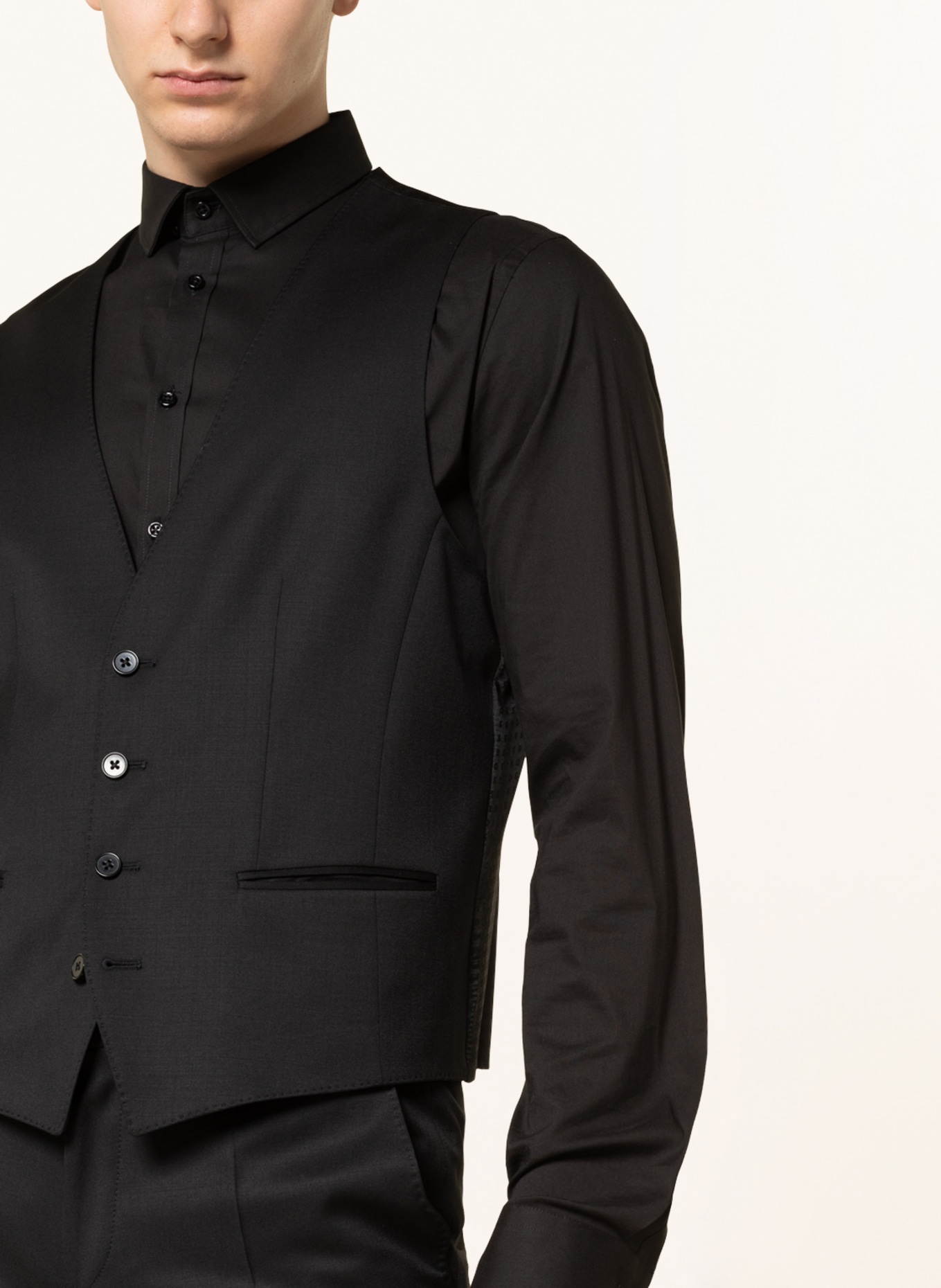 BOSS Anzugweste HUGE Slim Fit , Farbe: 001 BLACK (Bild 4)