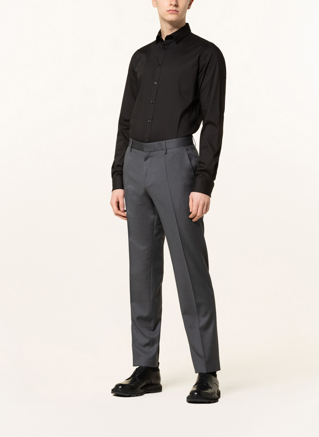BOSS Anzughose GENIUS Slim Fit , Farbe: 021 DARK GREY (Bild 3)