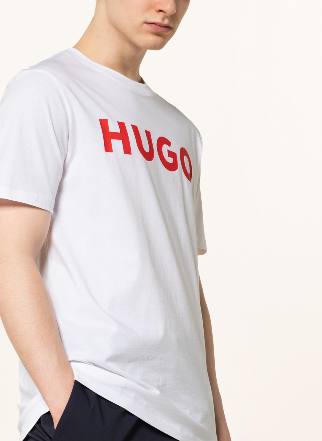 HUGO T-Shirt DULIVIO, Farbe: WEISS (Bild 4)