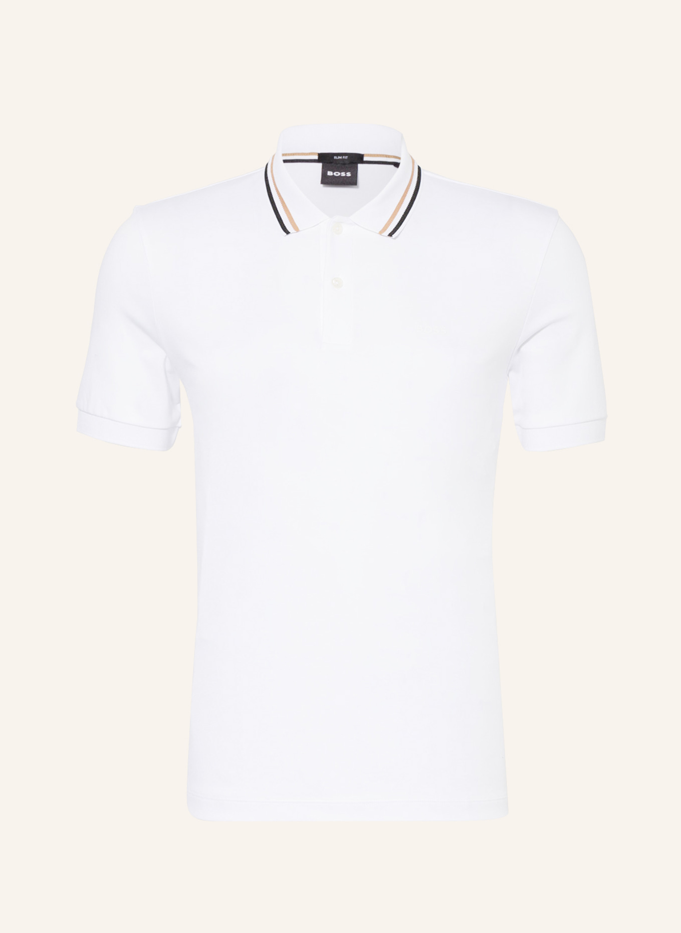 BOSS Polo shirt PENROSE Slim Fit: WHITE