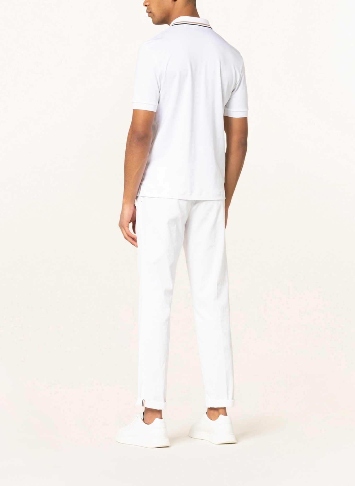 BOSS Polo shirt PENROSE Slim Fit: WHITE