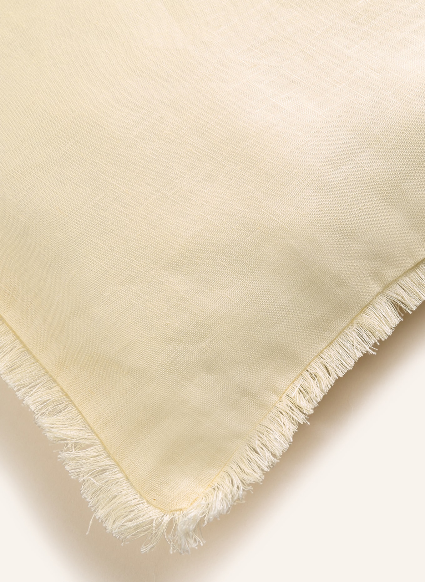 EB HOME Decorative cushion cover made of linen: YELLOW