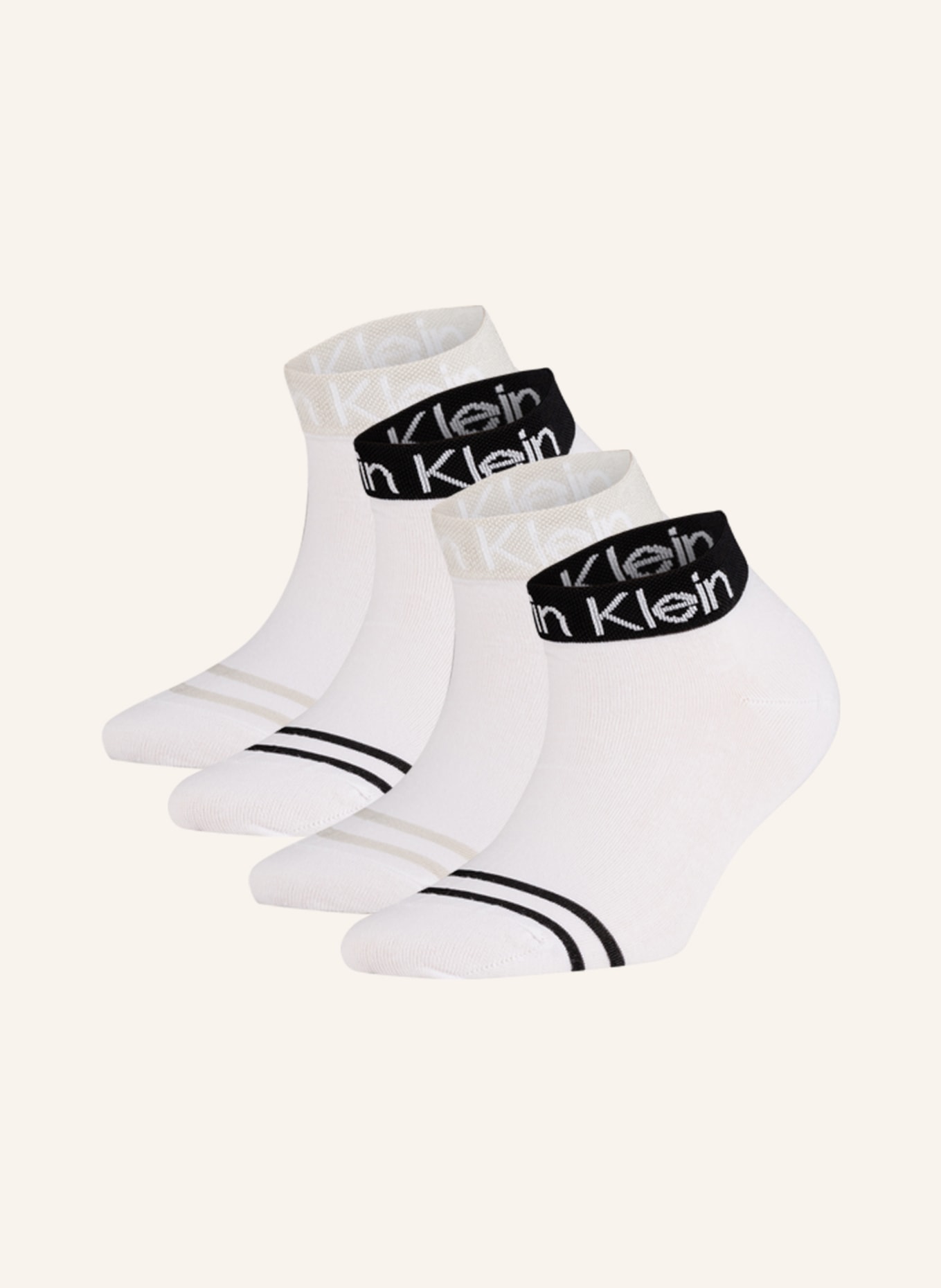 Calvin Klein 4-pack socks, Color: 001 WHITE (Image 1)
