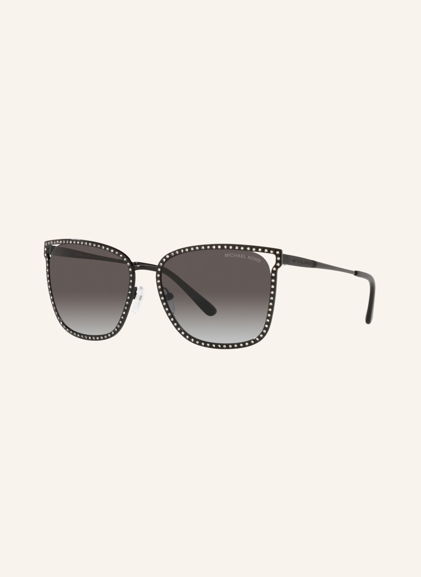 MICHAEL KORS Sunglasses MK1098B STOCKHOLM with decorative gem trim, Color: 10058G - BLACK/GRAY GRADIENT (Image 1)