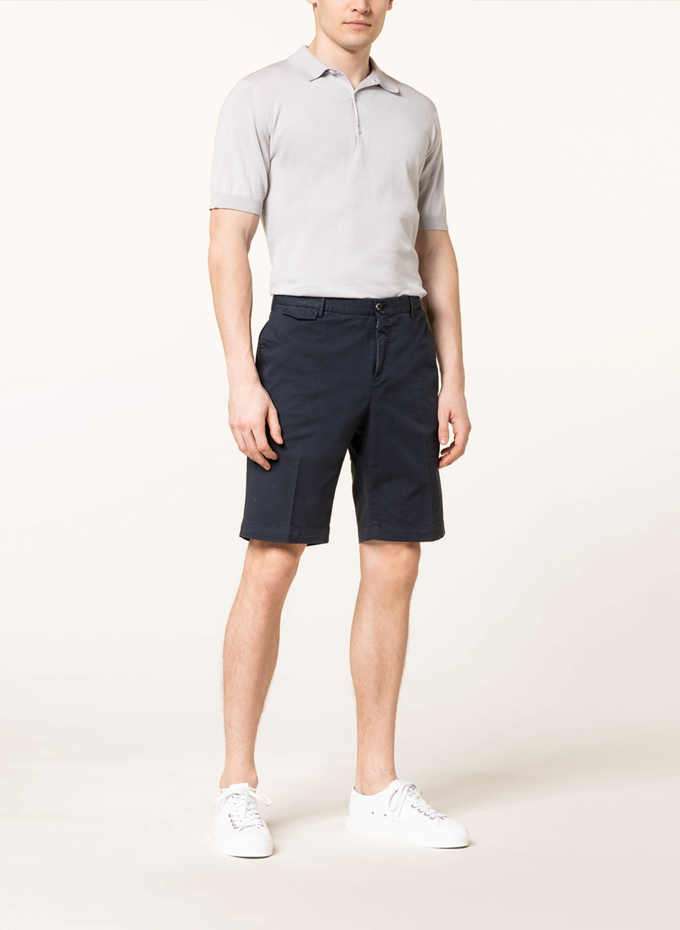 PT TORINO Chino shorts, Color: DARK BLUE (Image 2)