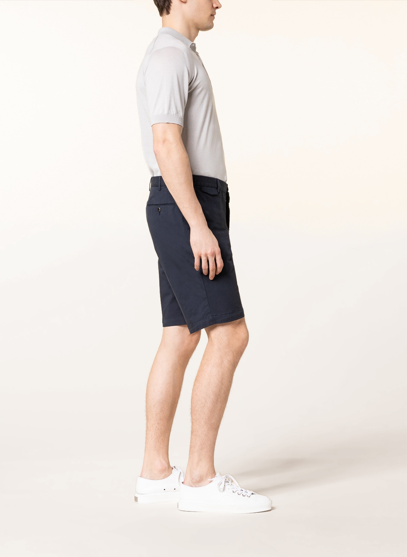PT TORINO Chino shorts, Color: DARK BLUE (Image 4)