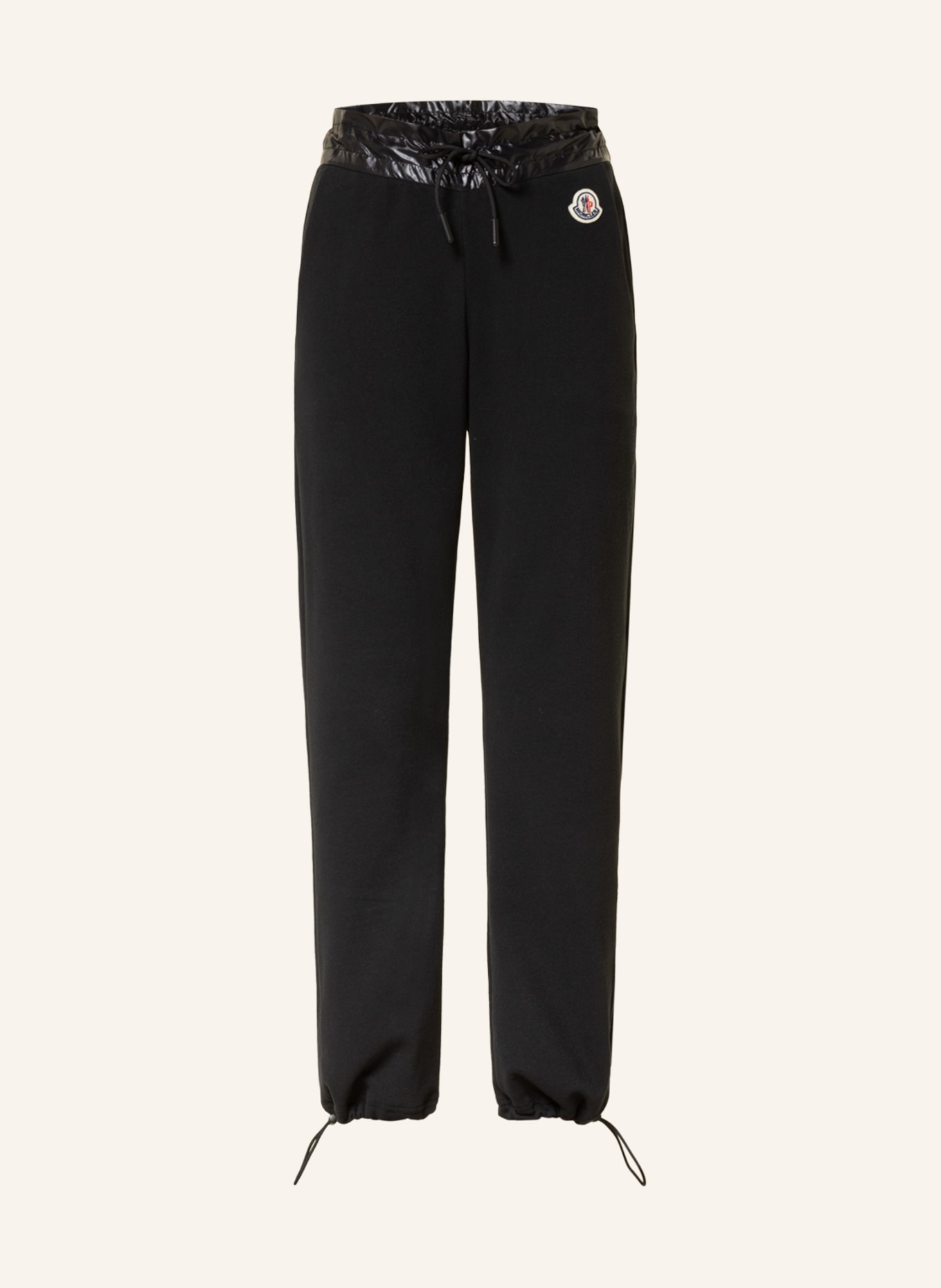 MONCLER Sweatpants in mixed materials, Color: BLACK (Image 1)