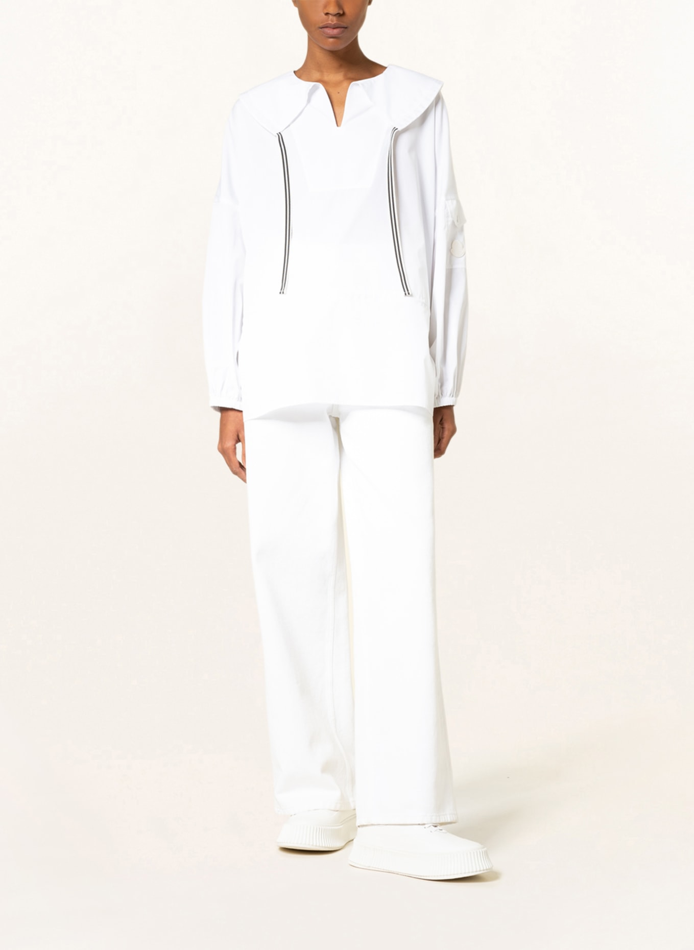 MONCLER Blouse-style shirt , Color: WHITE (Image 2)