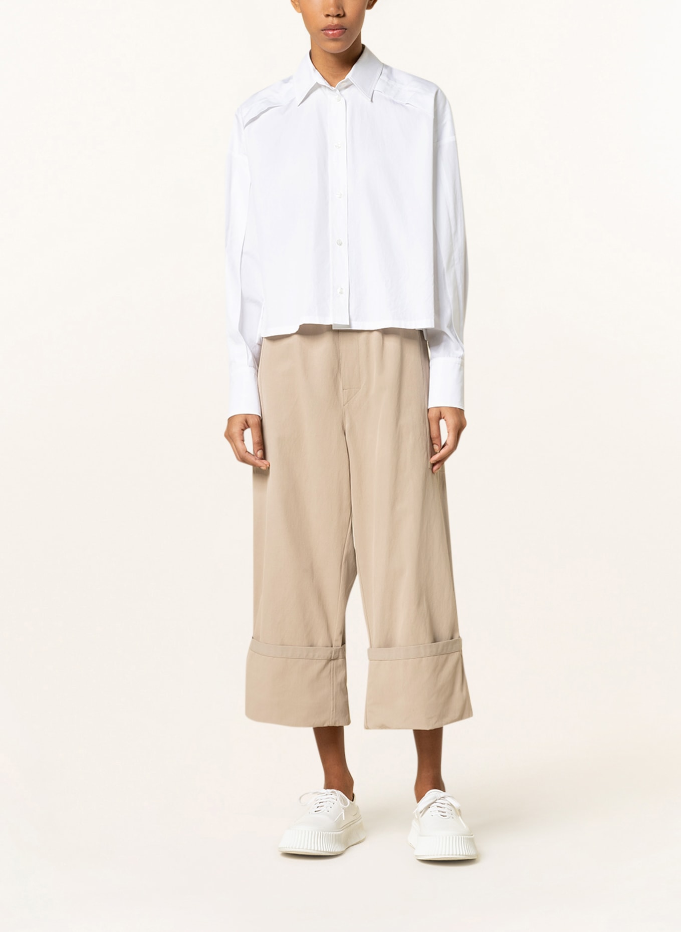 MONCLER GENIUS 7/8 trousers, Color: CAMEL (Image 2)