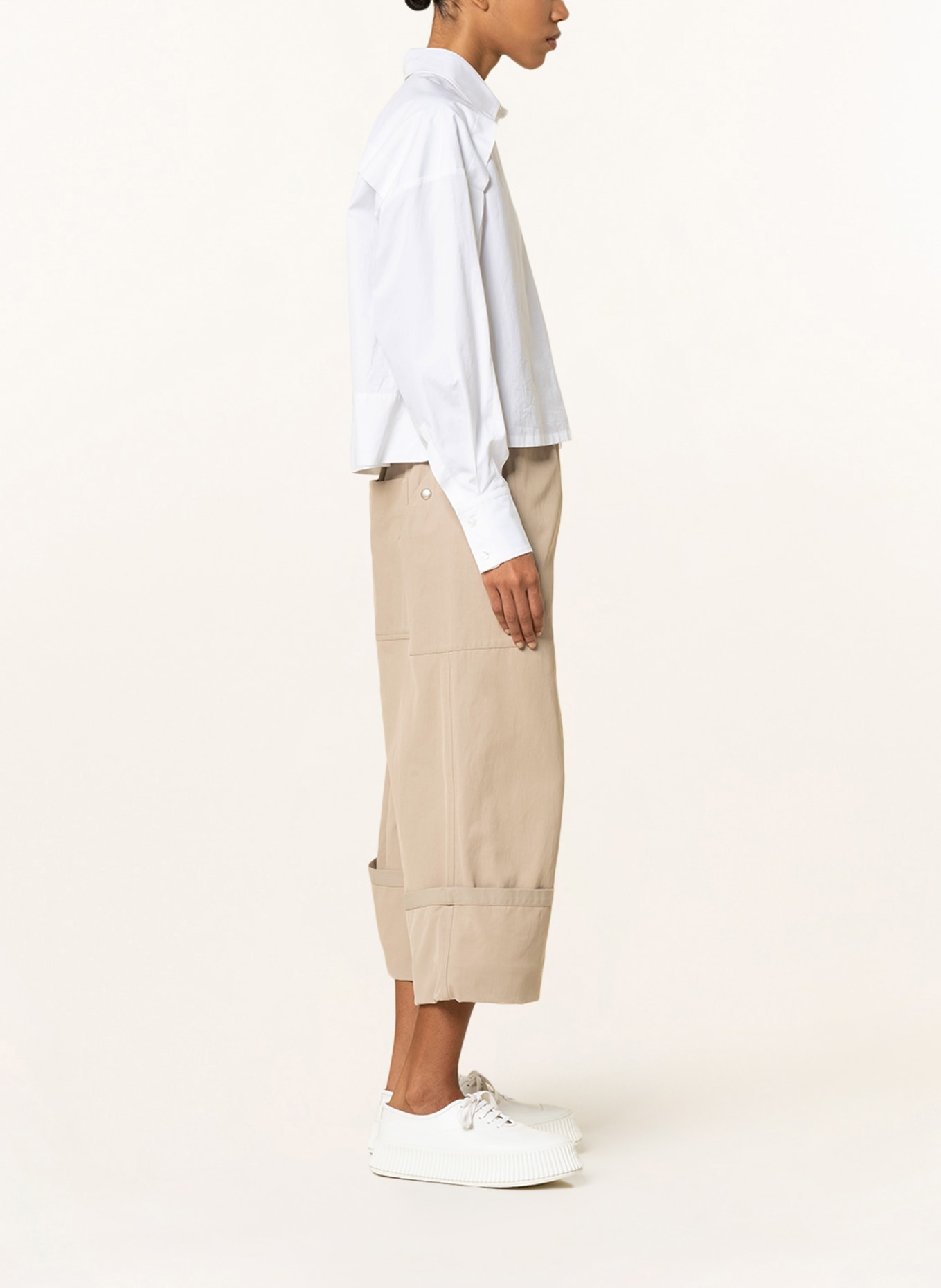 MONCLER GENIUS 7/8 trousers, Color: CAMEL (Image 4)