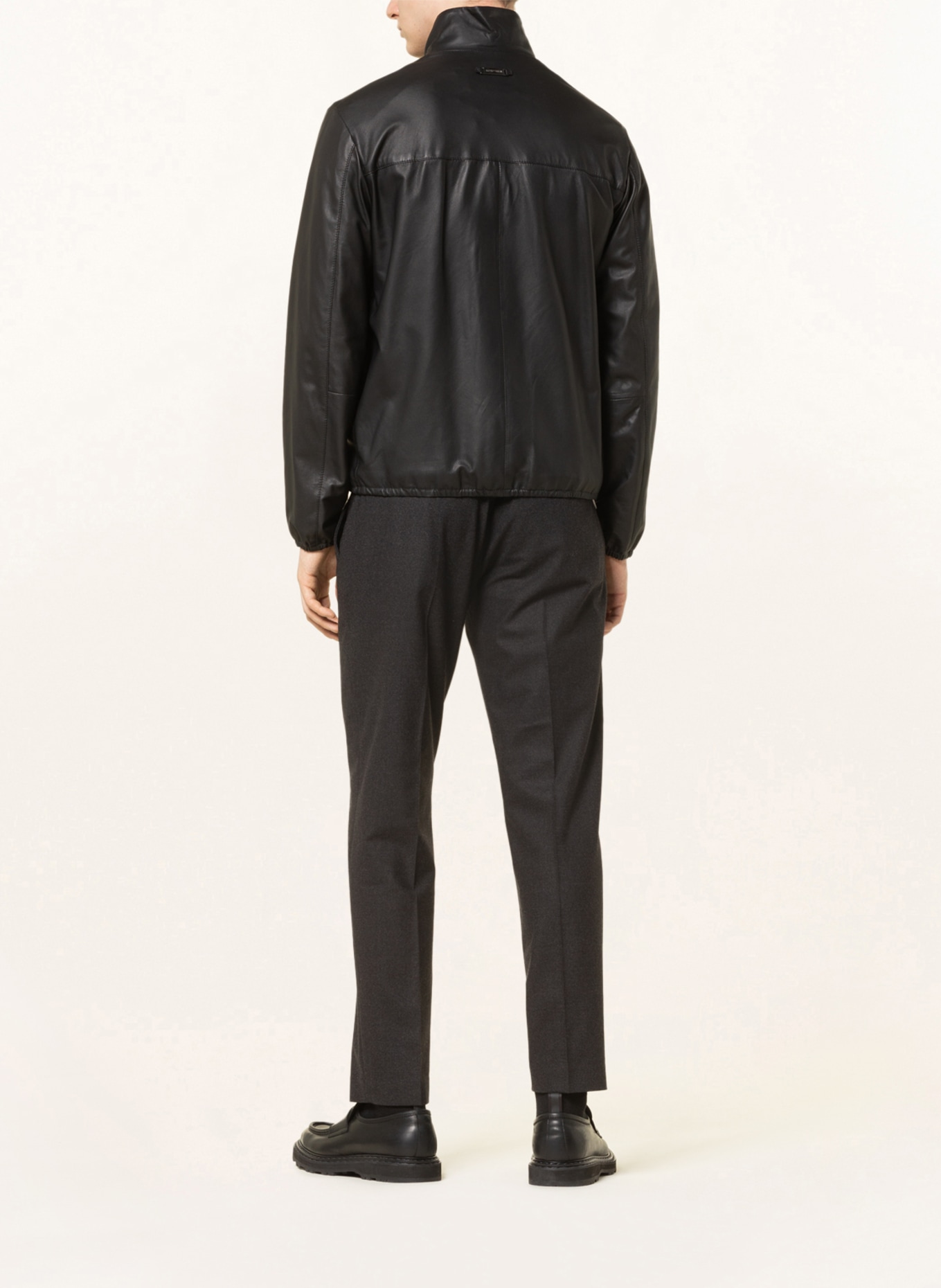 EMPORIO ARMANI Leather jacket , Color: BLACK (Image 3)