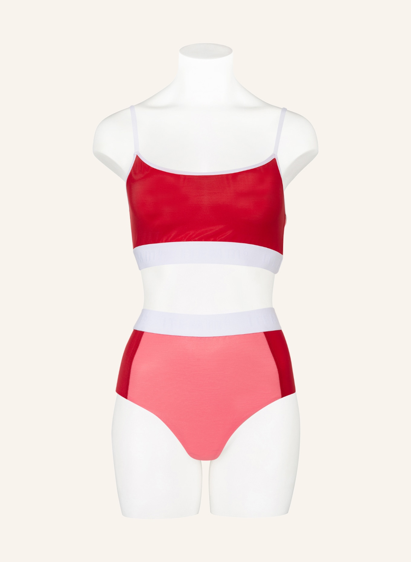 ITEM m6 Shaping briefs ALL MESH, Color: RED/ PINK (Image 2)