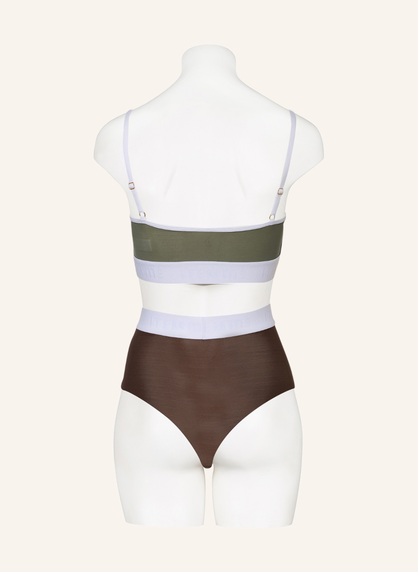 ITEM m6 Shaping briefs ALL MESH, Color: OLIVE/ BROWN/ WHITE (Image 3)