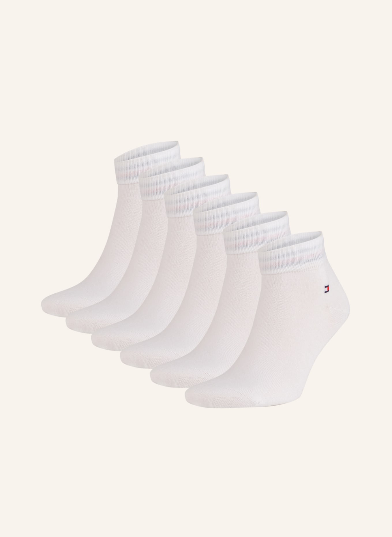 TOMMY HILFIGER Ponožky, 6 párů v balení , Barva: 002 WHITE (Obrázek 1)
