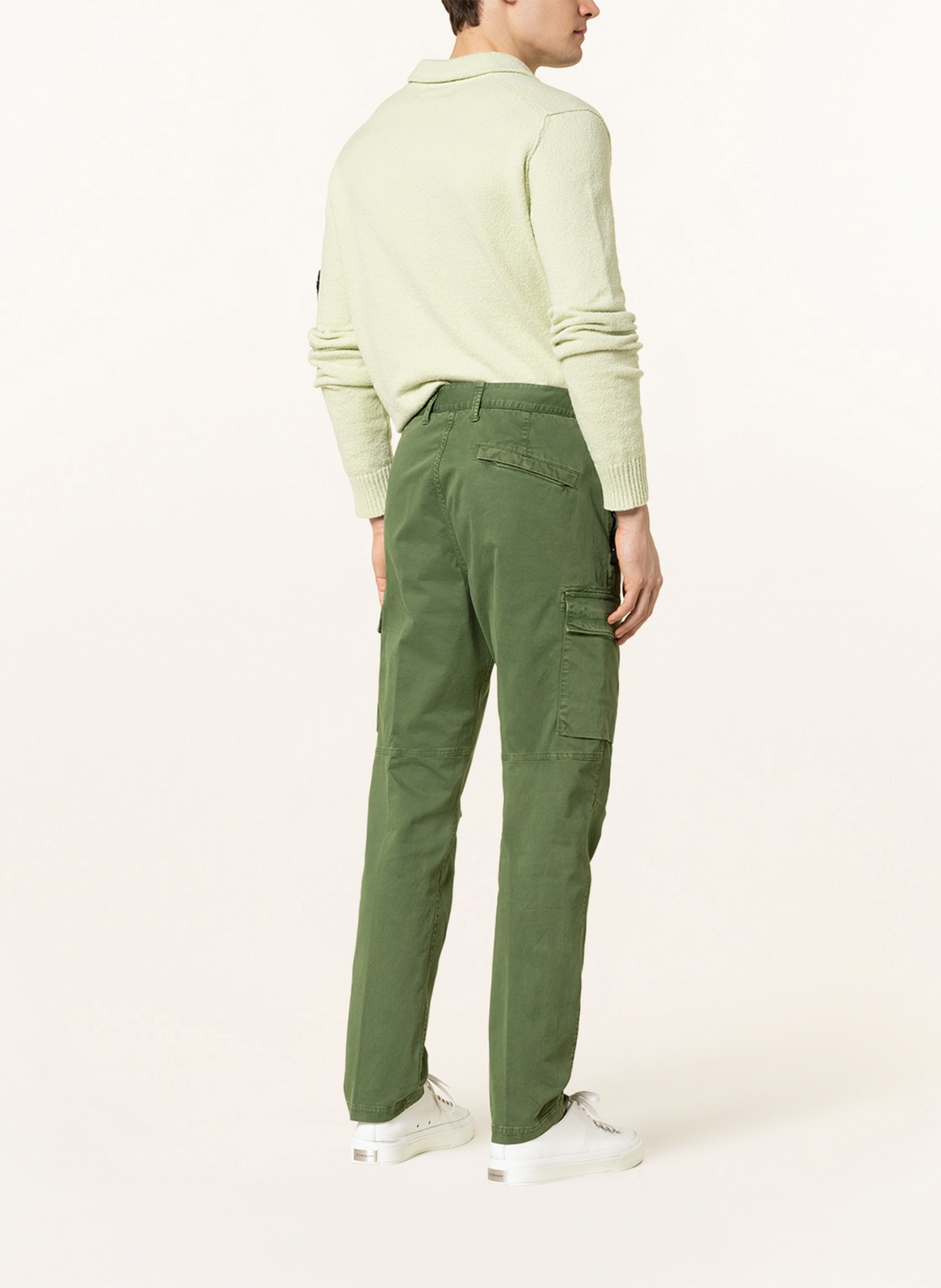 STONE ISLAND Cargo pants regular tapered fit, Color: OLIVE (Image 3)