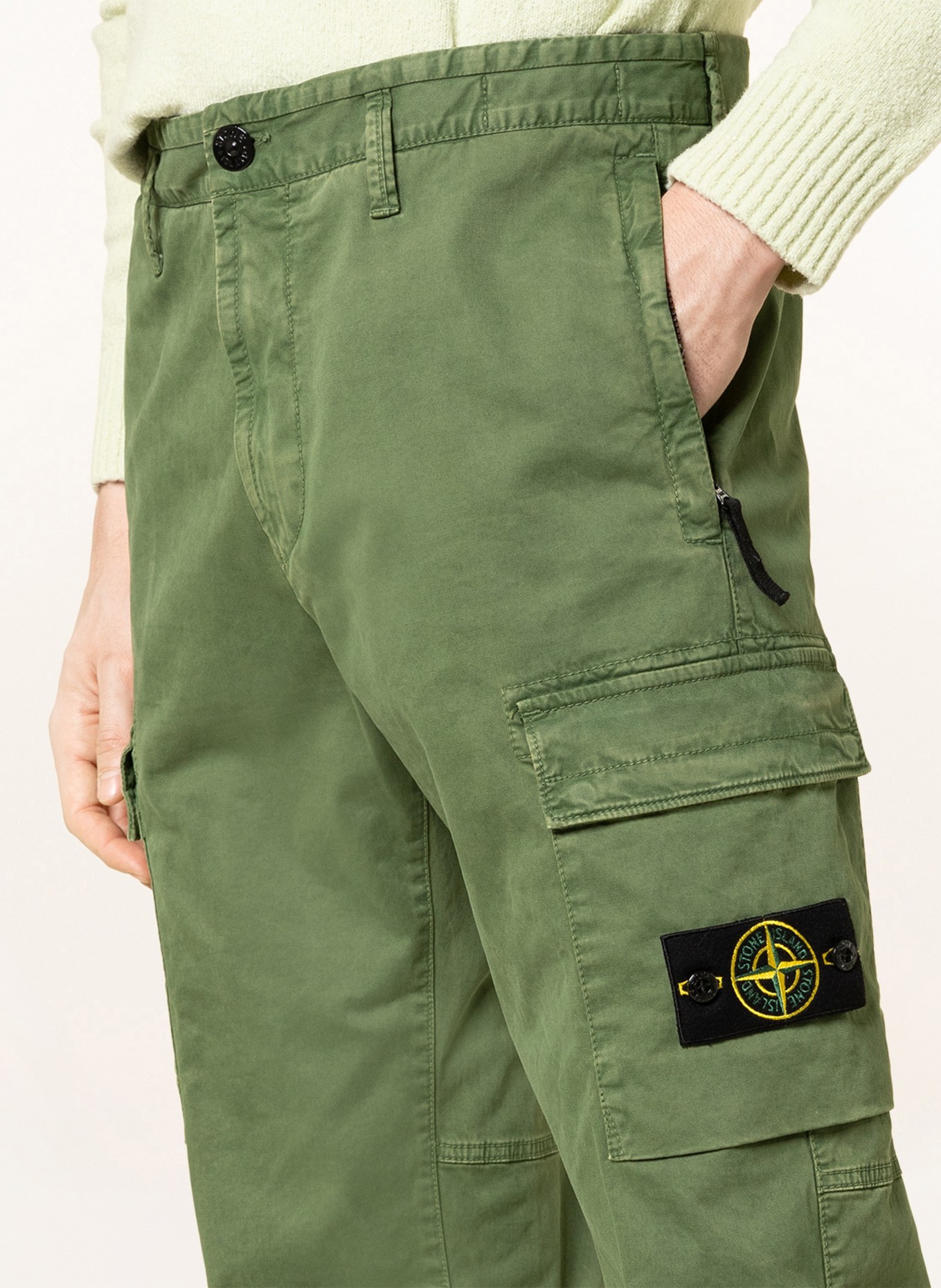 STONE ISLAND Cargo pants regular tapered fit, Color: OLIVE (Image 5)