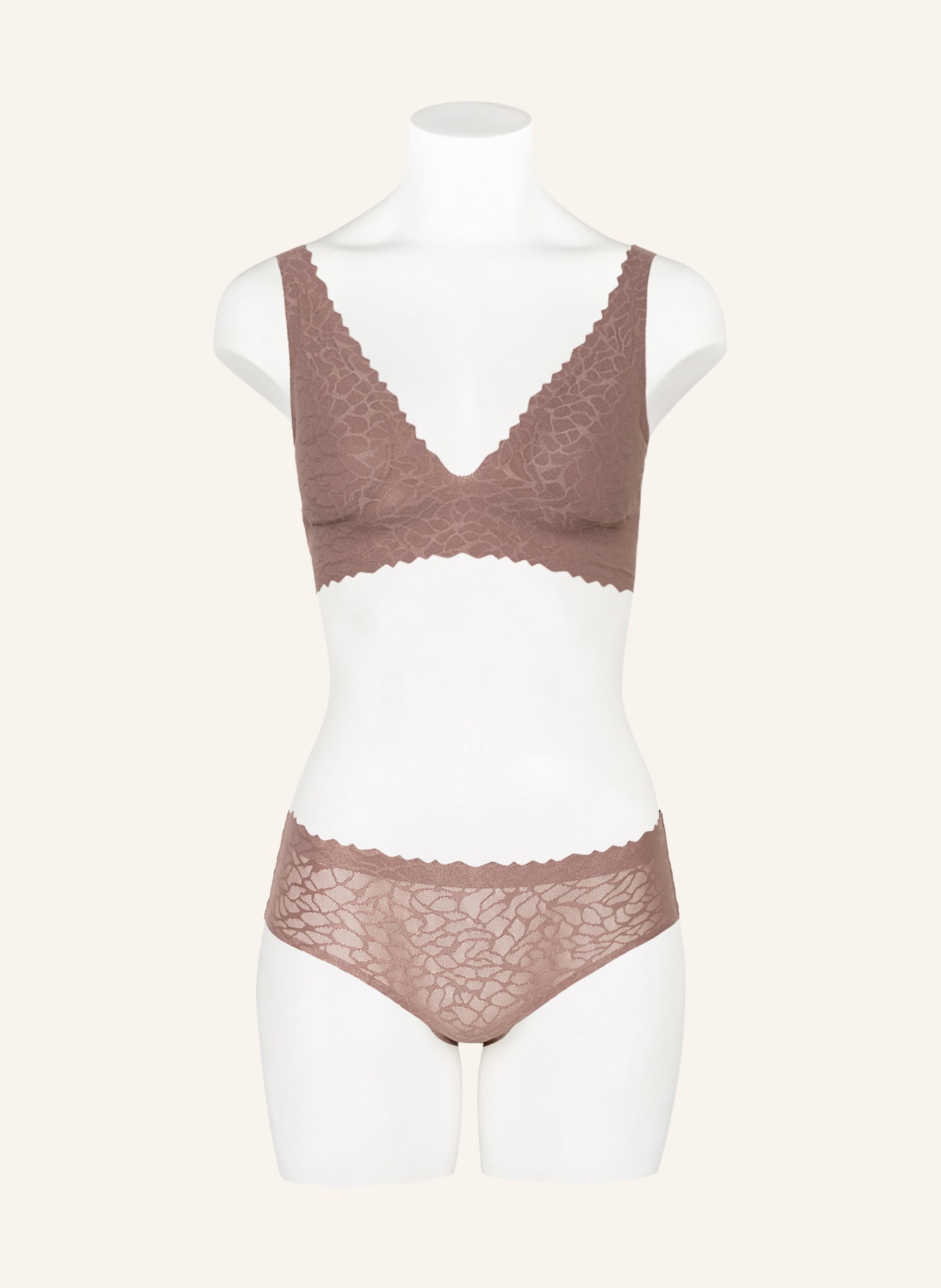 sloggi Bustier ZERO FEEL LACE: HELLBRAUN