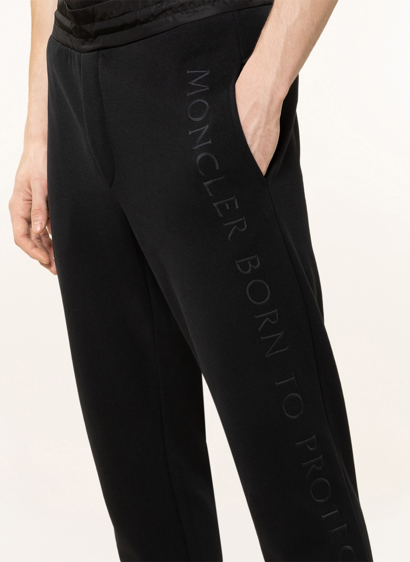 MONCLER Sweatpants in mixed materials, Color: BLACK (Image 5)