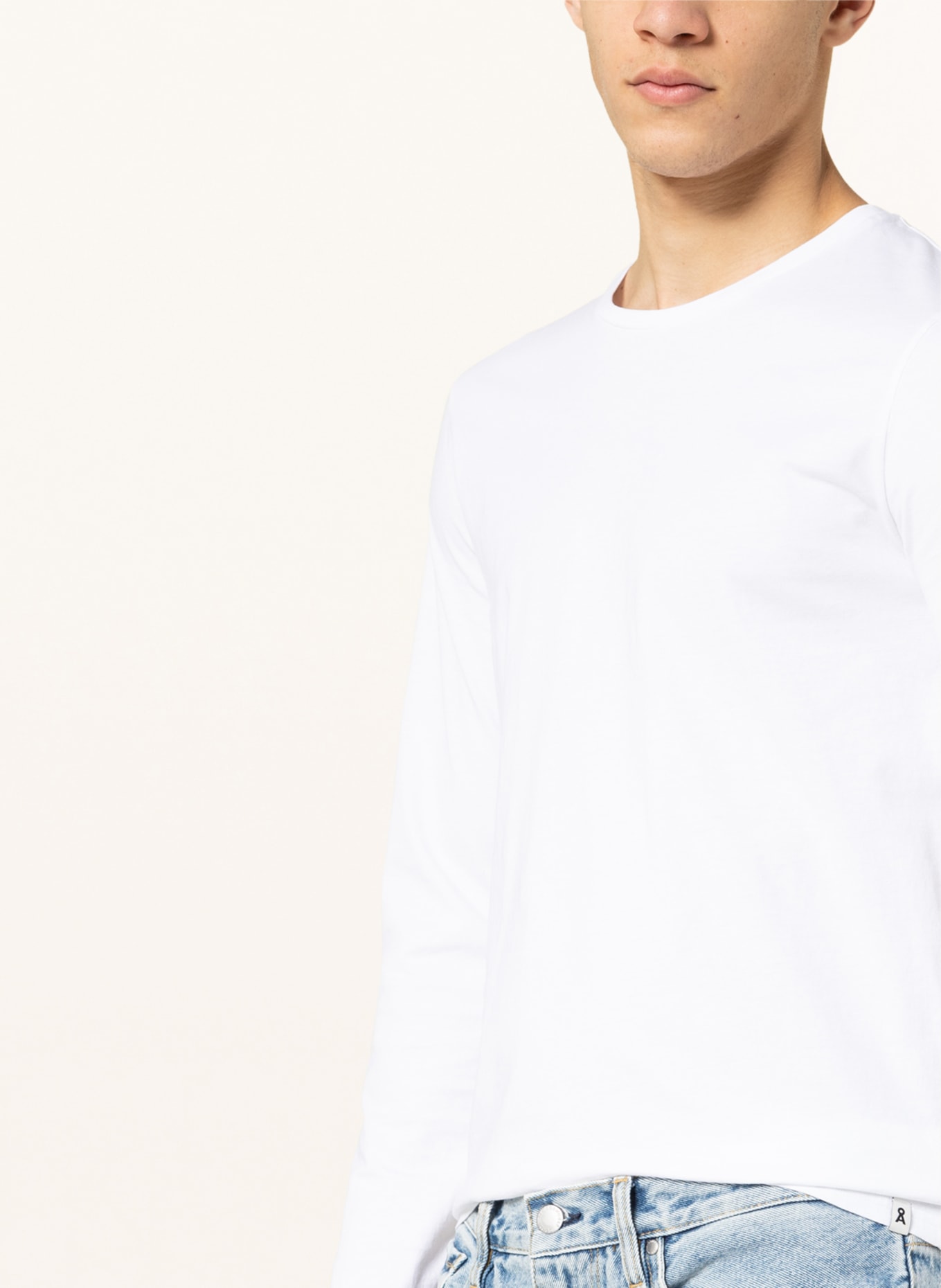ARMEDANGELS Long sleeve shirt JAARLO , Color: WHITE (Image 4)