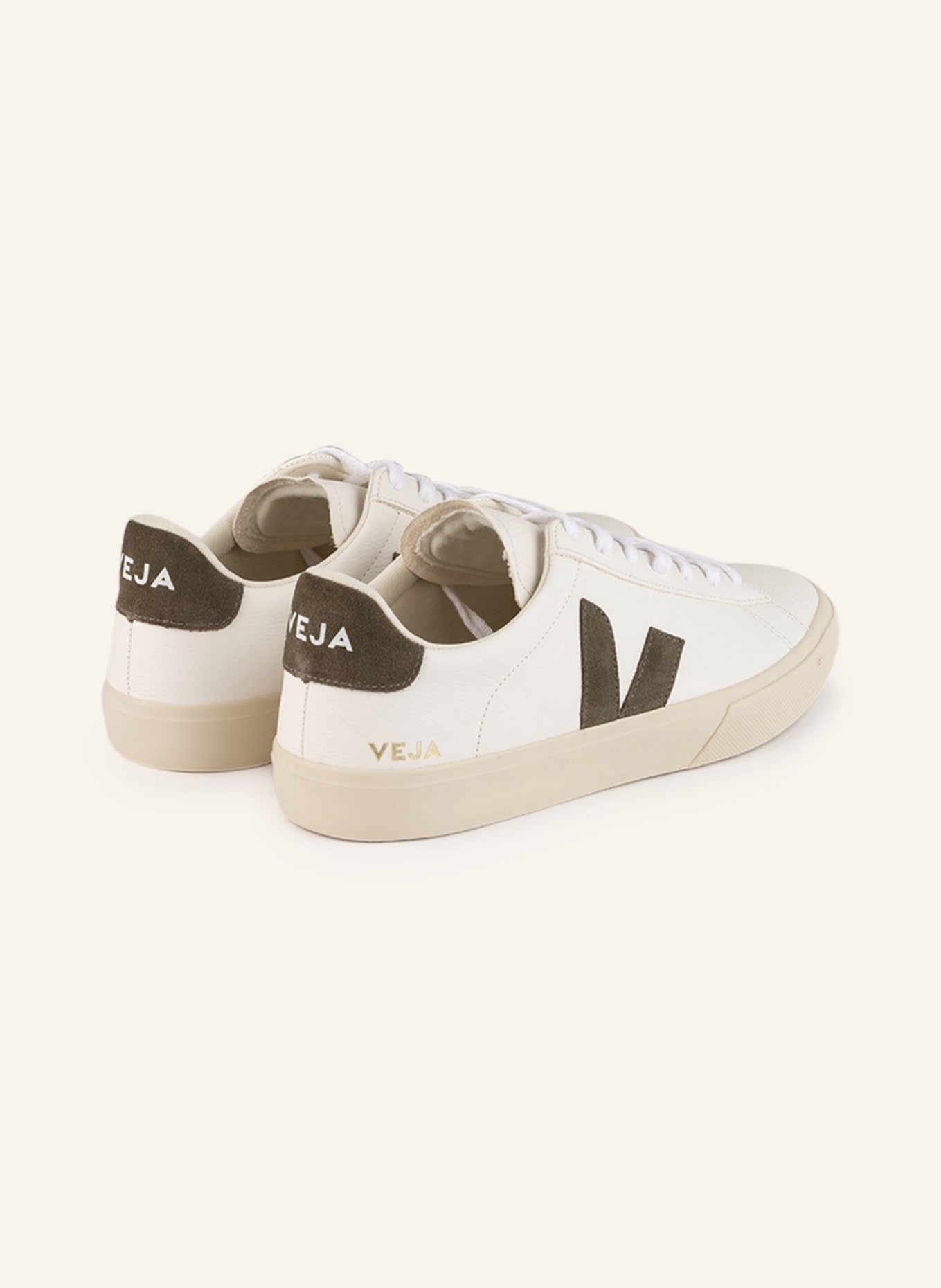 VEJA Sneaker CAMPO: WEISS / KHAKI