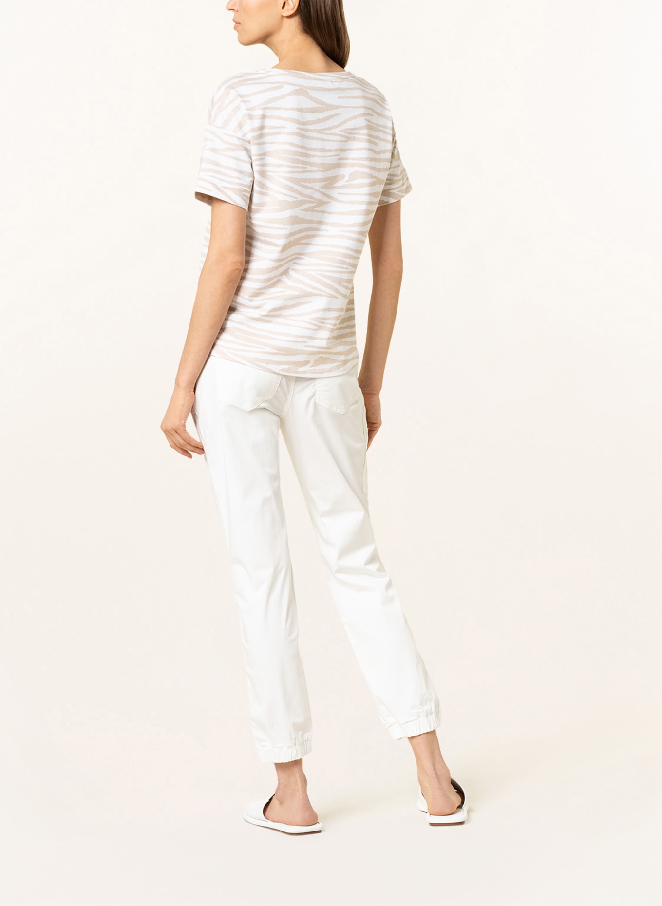 monari T-shirt, Color: BEIGE/ WHITE (Image 3)
