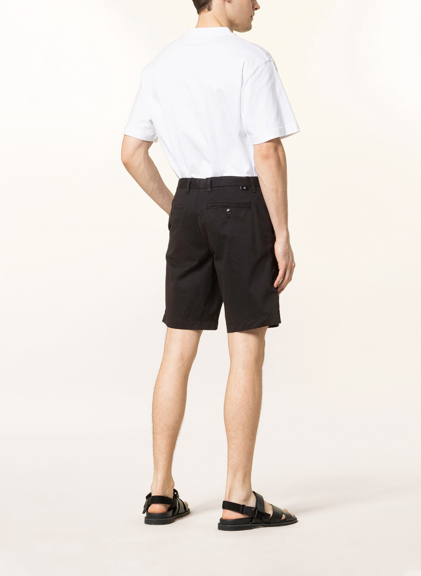 TED BAKER Chino shorts ASHFORD, Color: BLACK (Image 3)