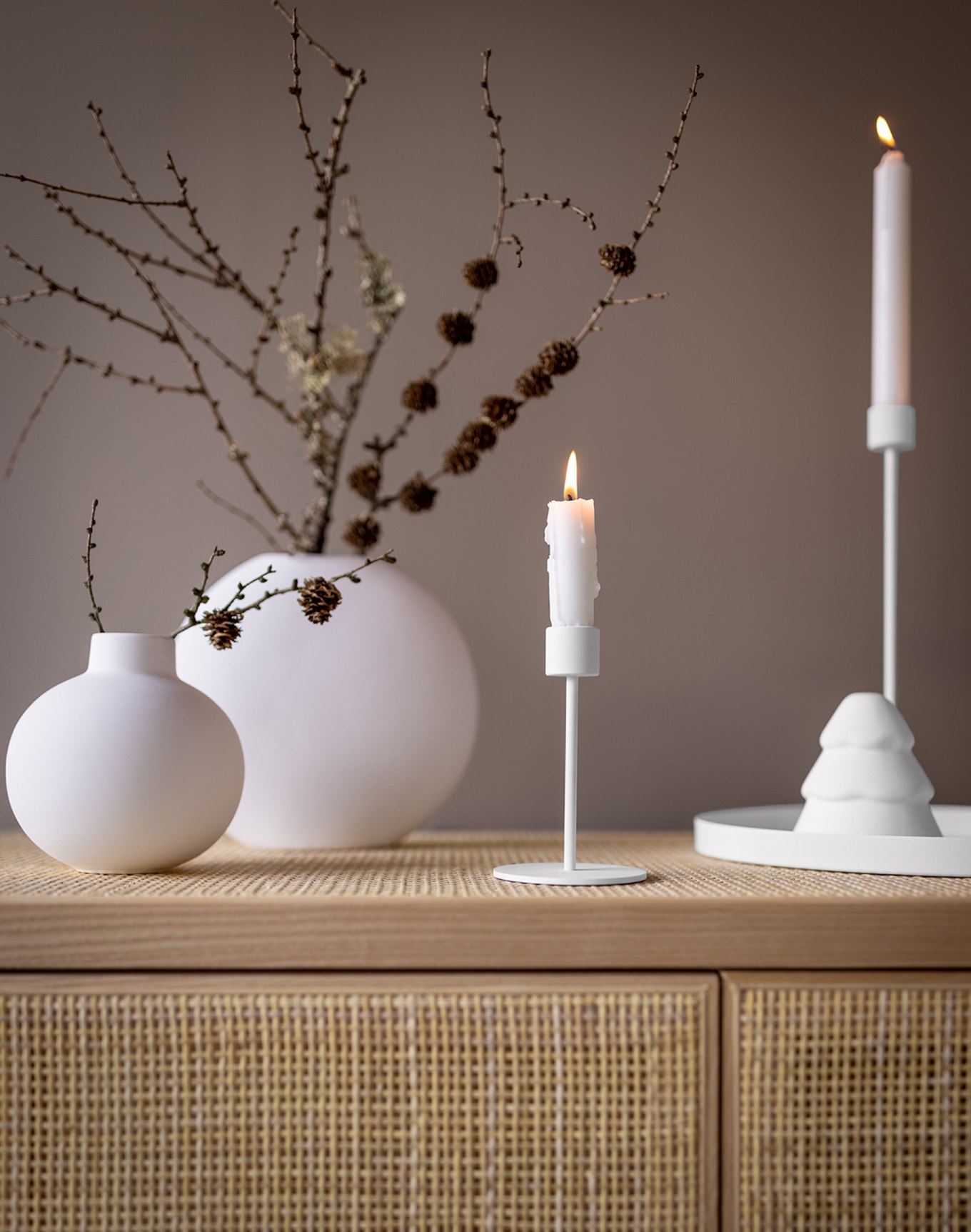 COOEE Design Candleholder , Color: WHITE (Image 3)