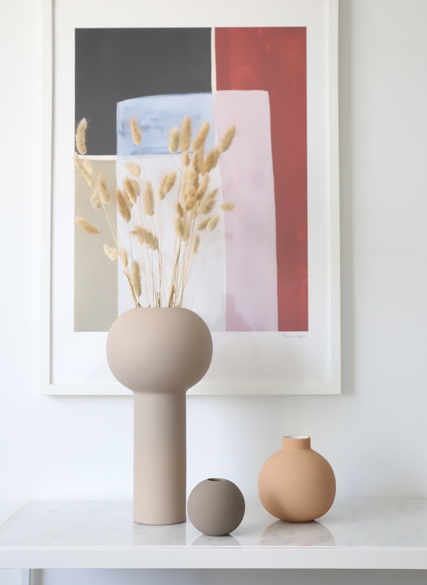 COOEE Design Vase PILLAR, Color: LIGHT BROWN (Image 2)