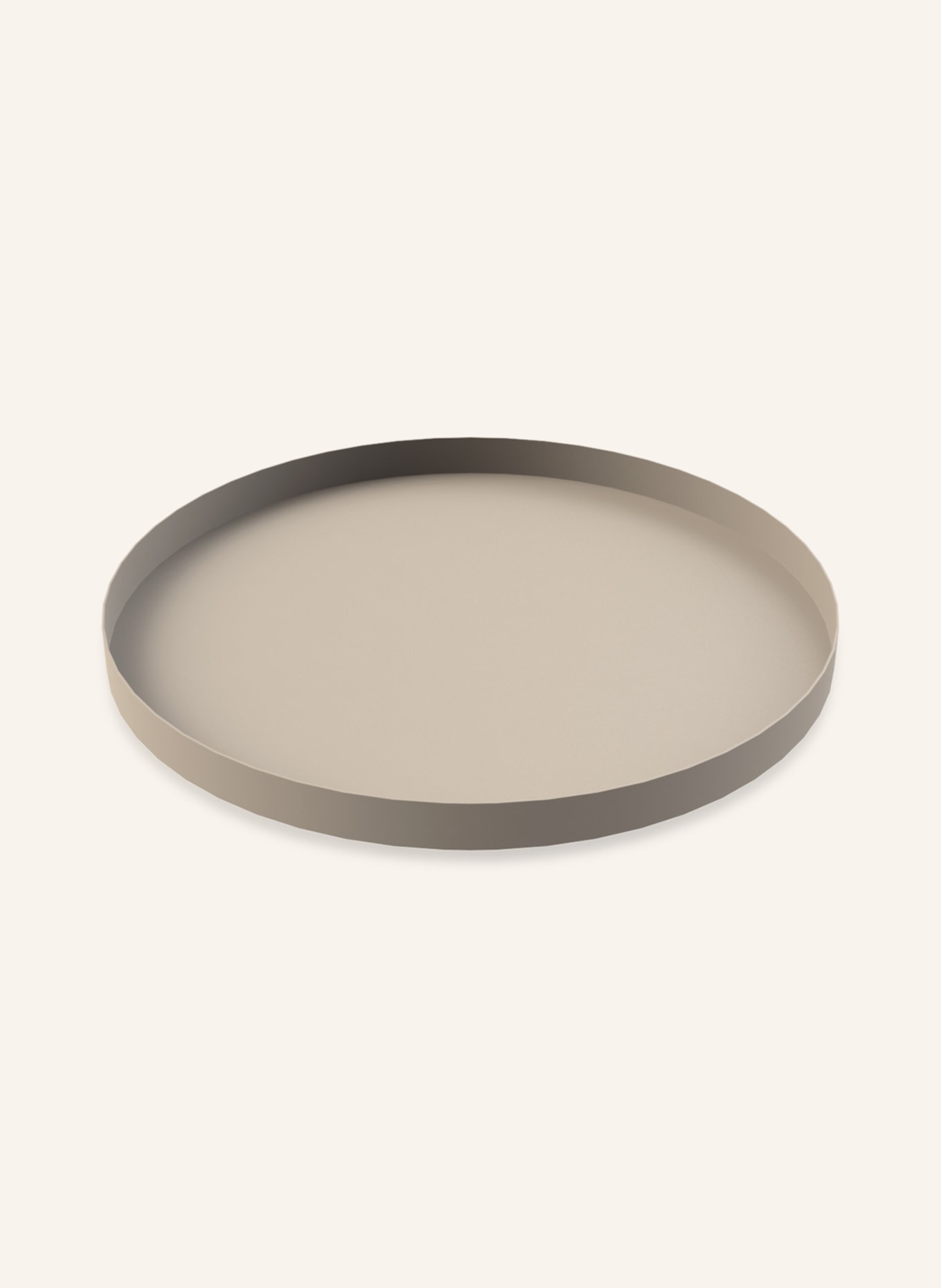 COOEE Design Tray CIRCLE, Color: LIGHT BROWN (Image 1)