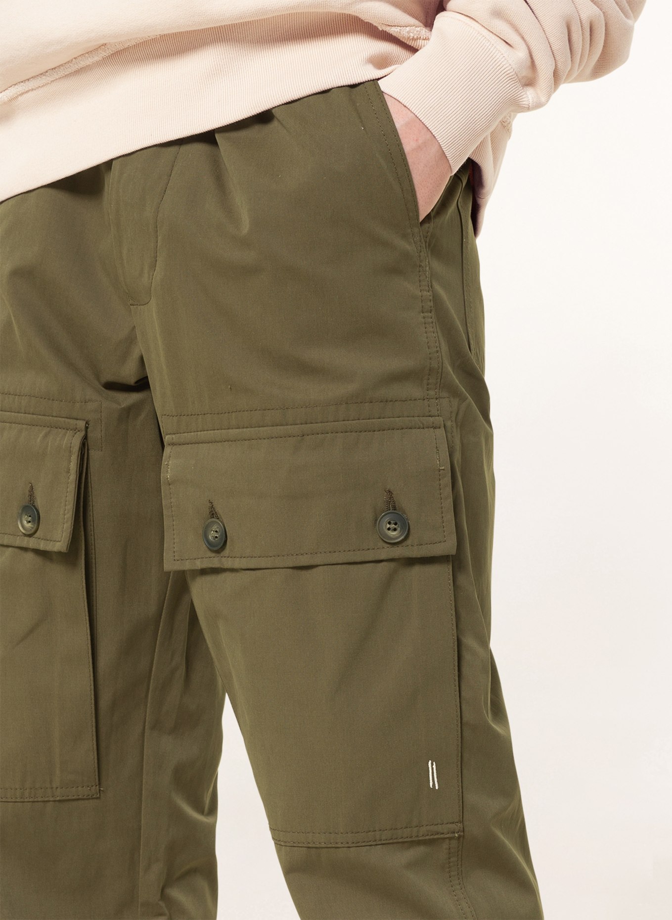 BEAUTIFUL STRUGGLES Cargo pants oversized fit , Color: OLIVE (Image 5)